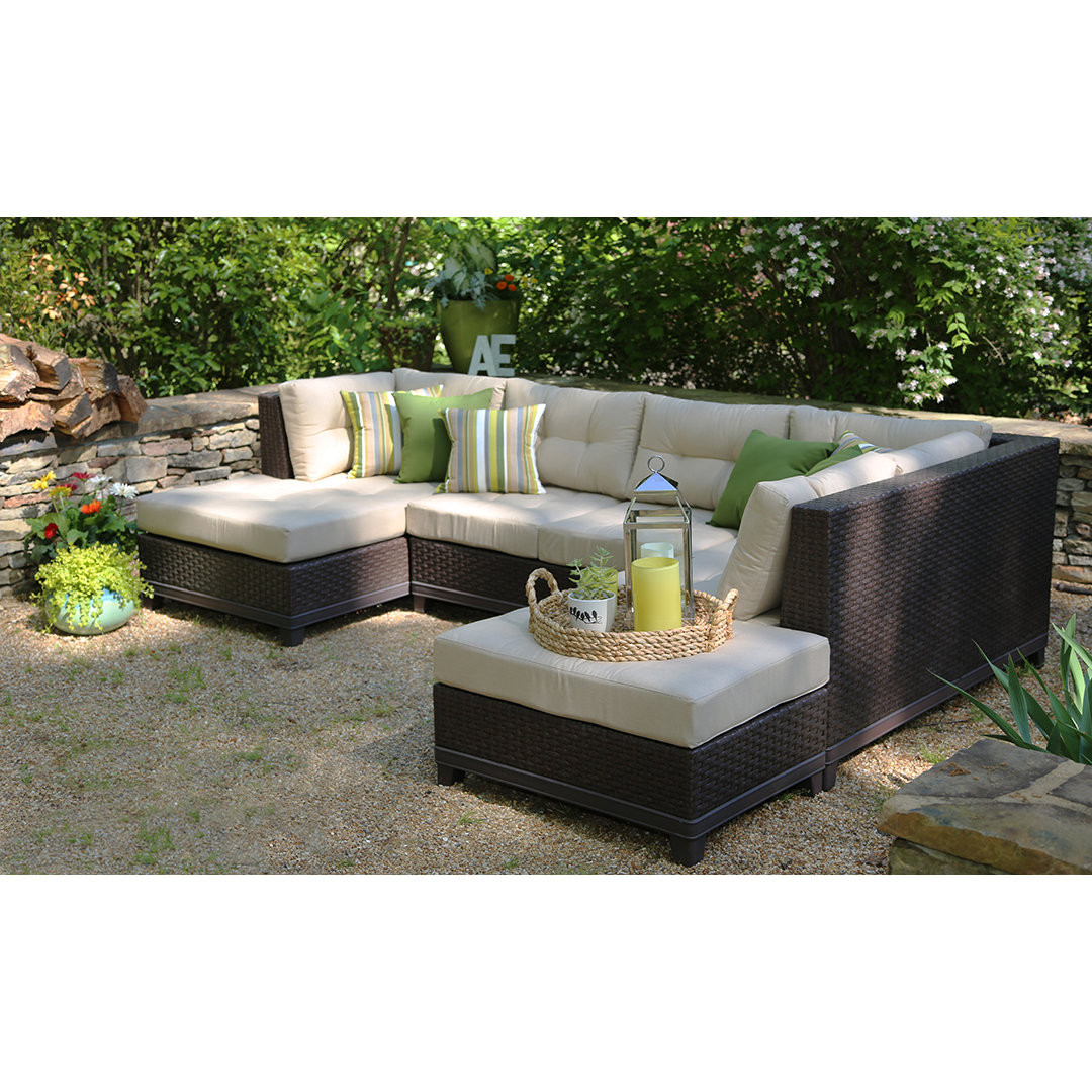 AE Outdoor Hillborough 4 Piece Sectional with Cushions ... AE Outdoor Hillborough 4 Piece Sectional with Cushions ... on Outdoor 4 Piece Sectional id=47292