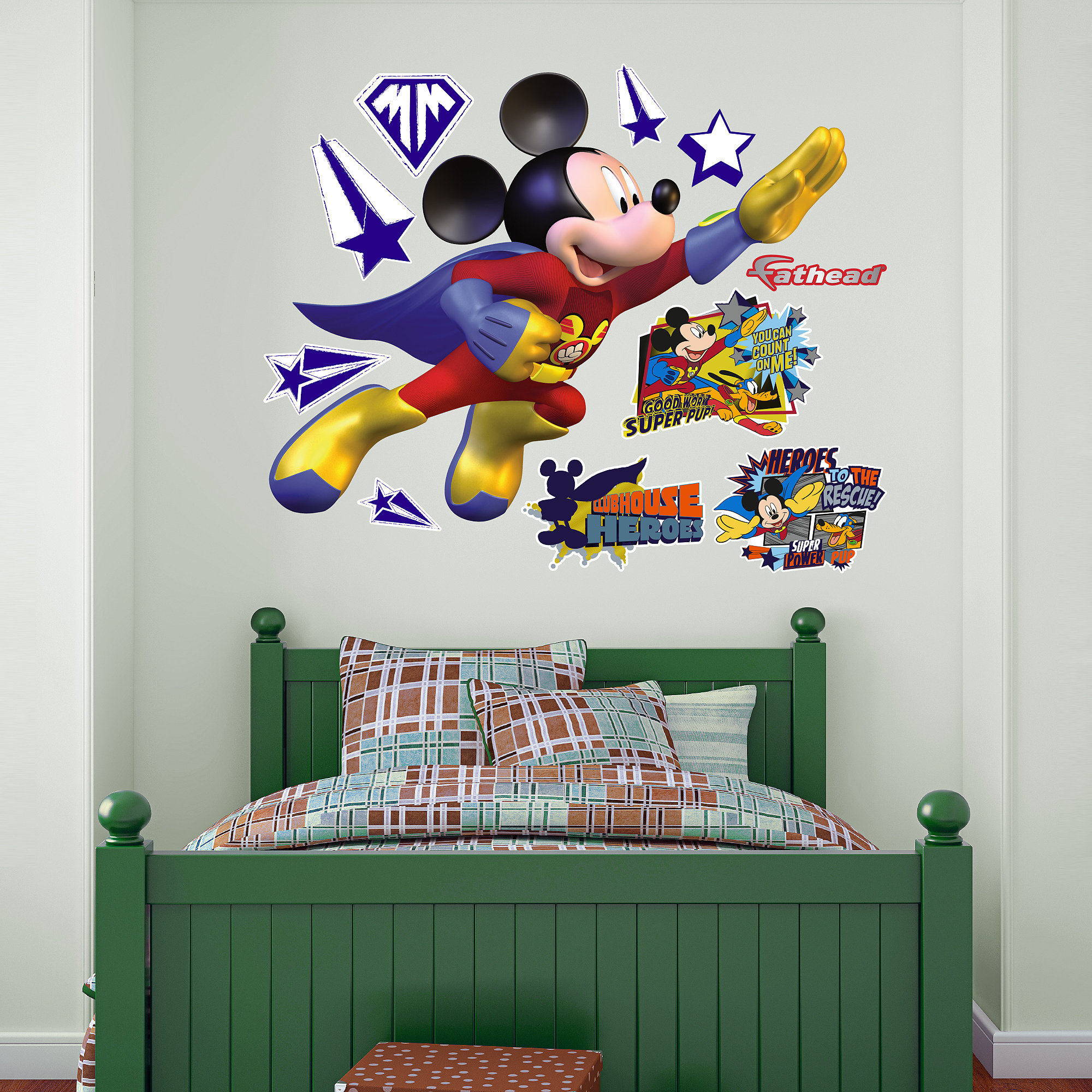 Fathead RealBig Disney Mickey Mouse Superhero Wall Decal Wayfair