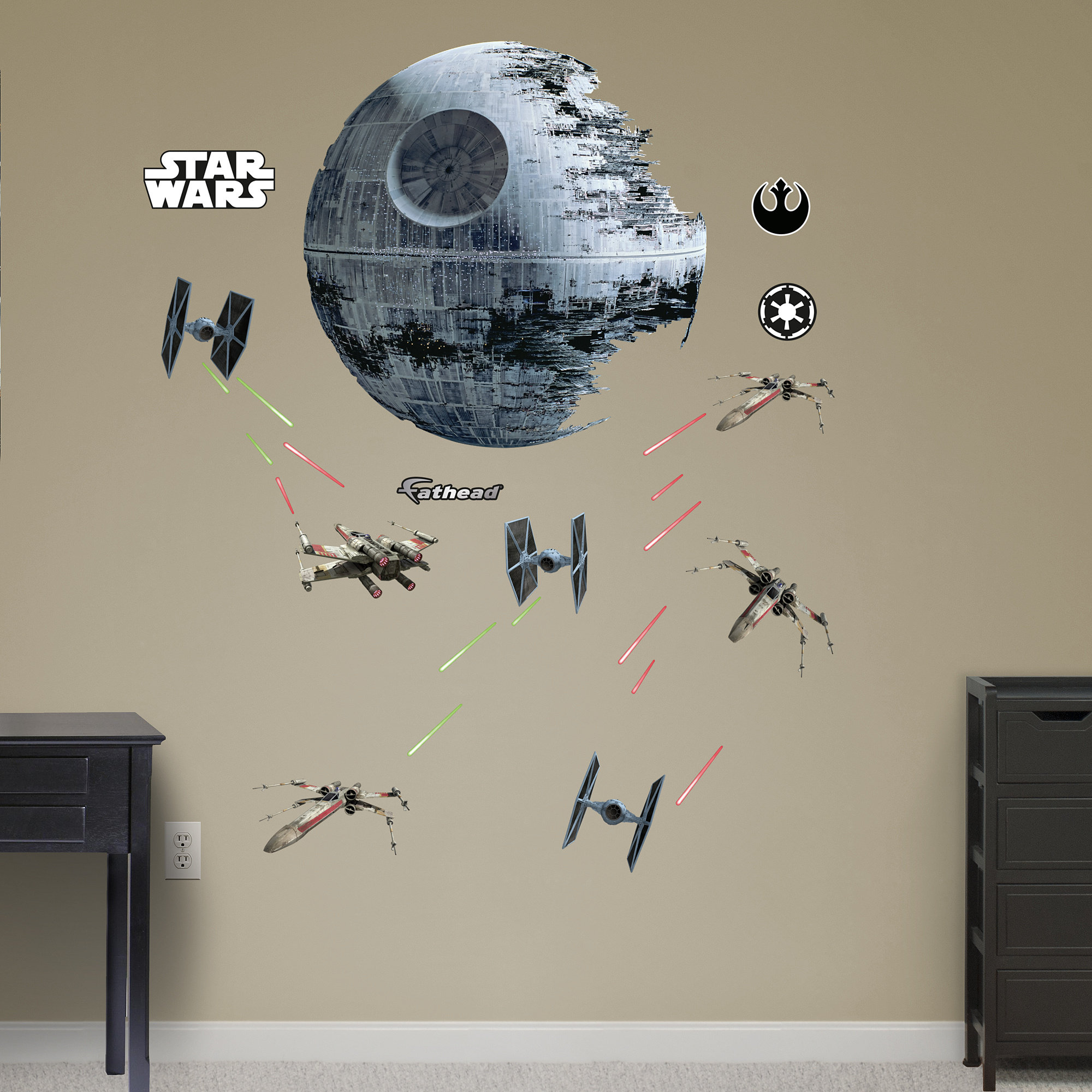 Fathead RealBig Star Wars, Death Star Battle Wall Decal & Reviews Wayfair
