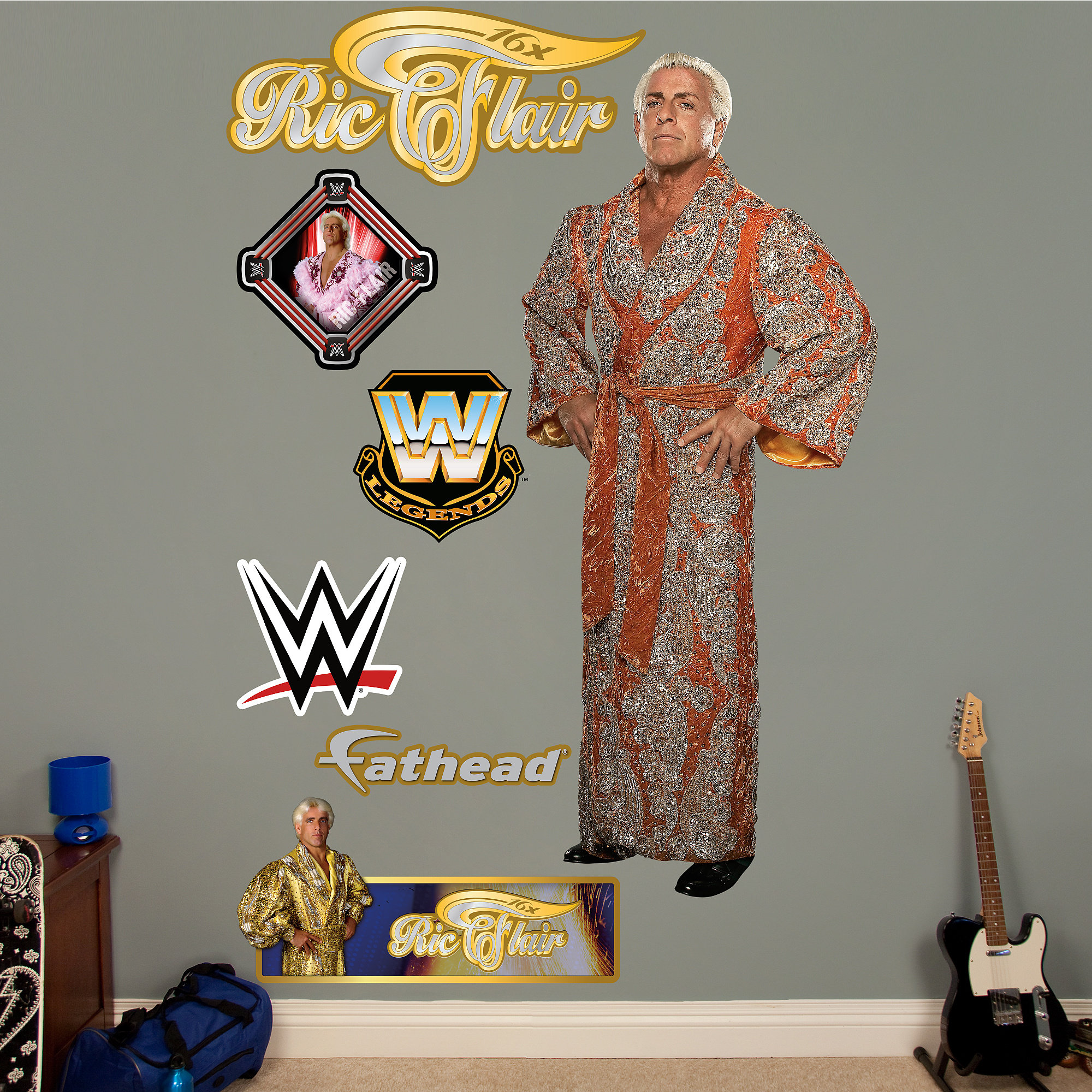 Fathead WWE Ric Flair Peel and Stick Wall Decal Wayfair
