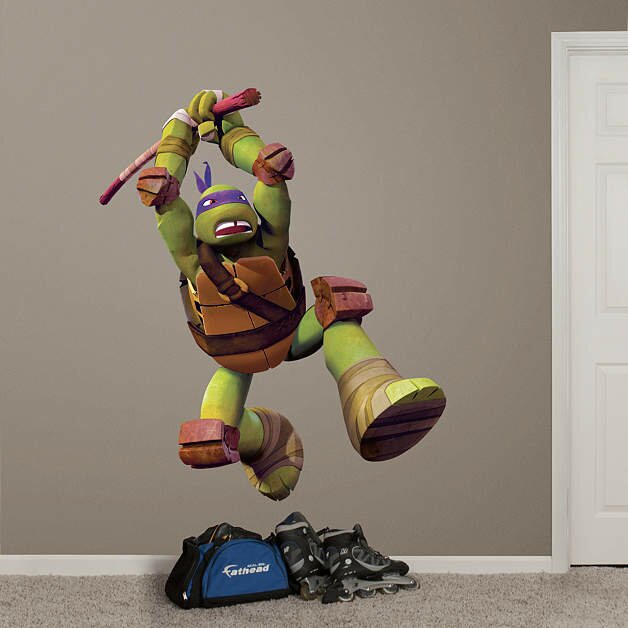 Fathead Nickelodeon Teenage Mutant Ninja Turtles Donatello Peel and ...