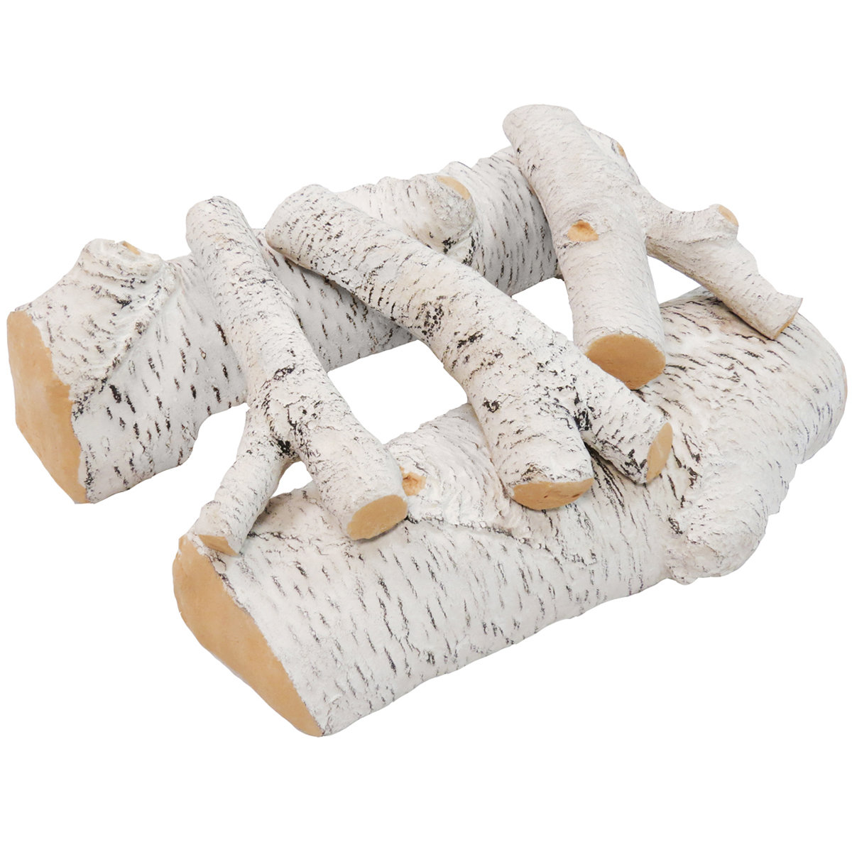 Moda Flame 5 Piece Ceramic Fireplace Gas Log Set & Reviews Wayfair