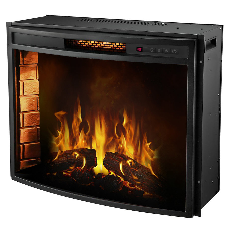 Moda Flame Elwood Curved Electric Fireplace Insert & Reviews Wayfair