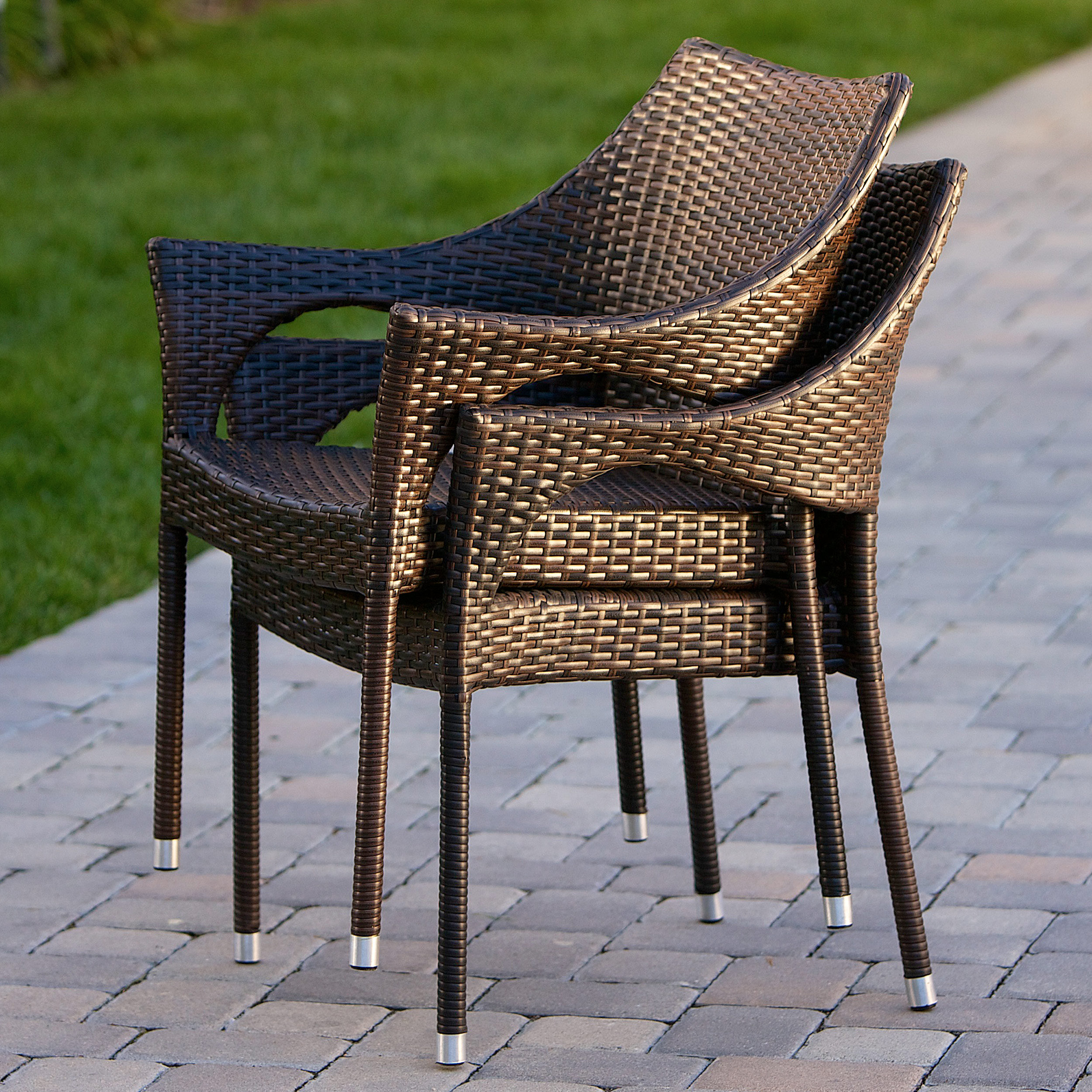 Norm Outdoor Wicker Arm Chair OGO3357 