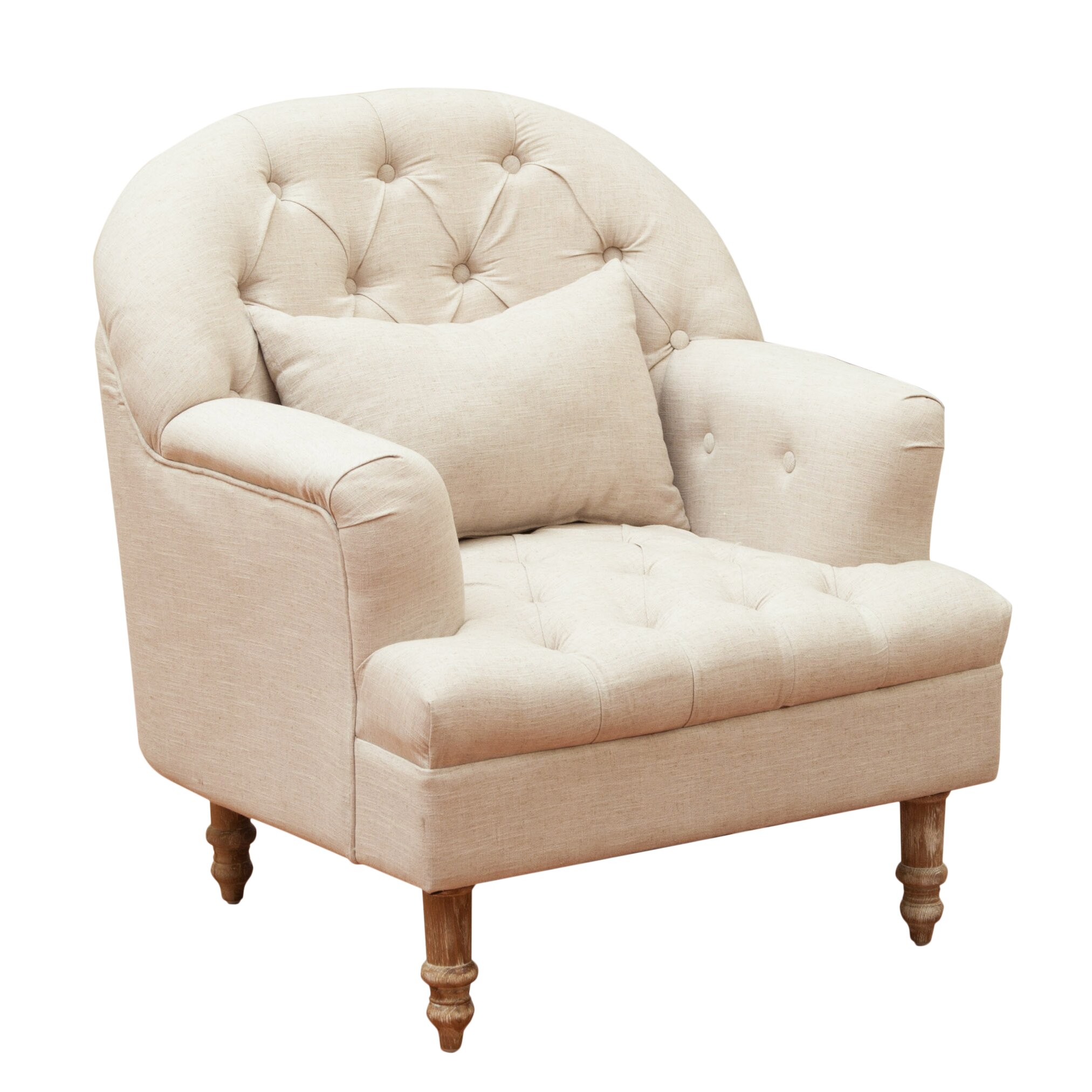 Home Loft Concepts Loria Tufted Arm Chair & Reviews | Wayfair