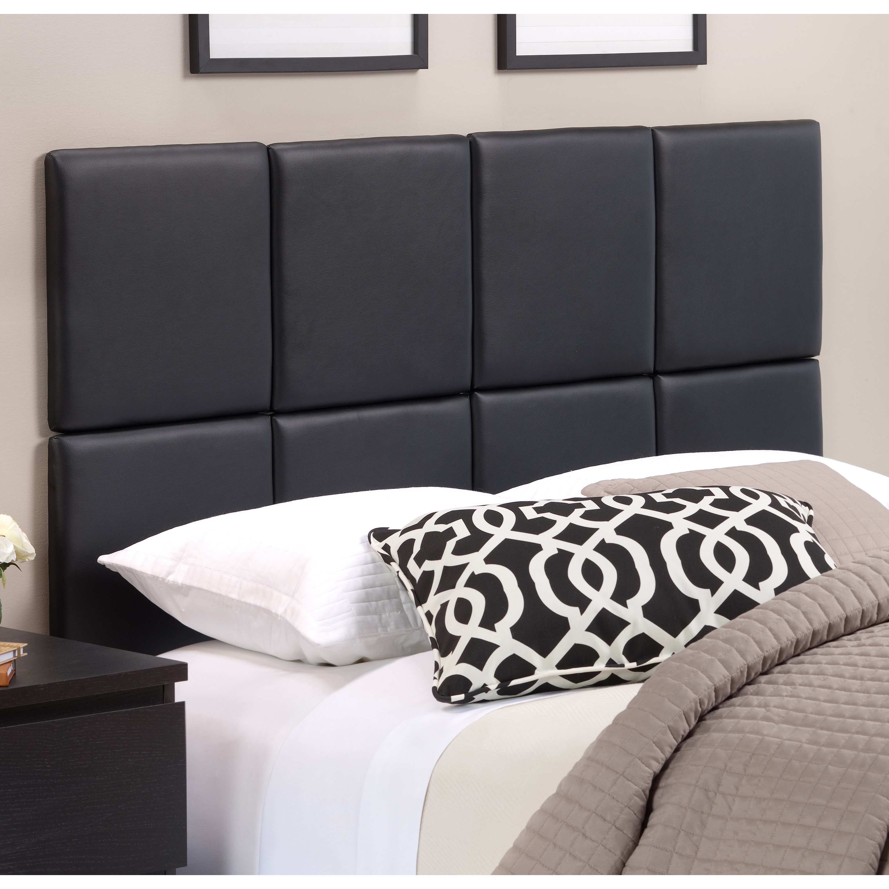 Hazelwood Home Chestercot Tile Upholstered Panel Headboard & Reviews ...