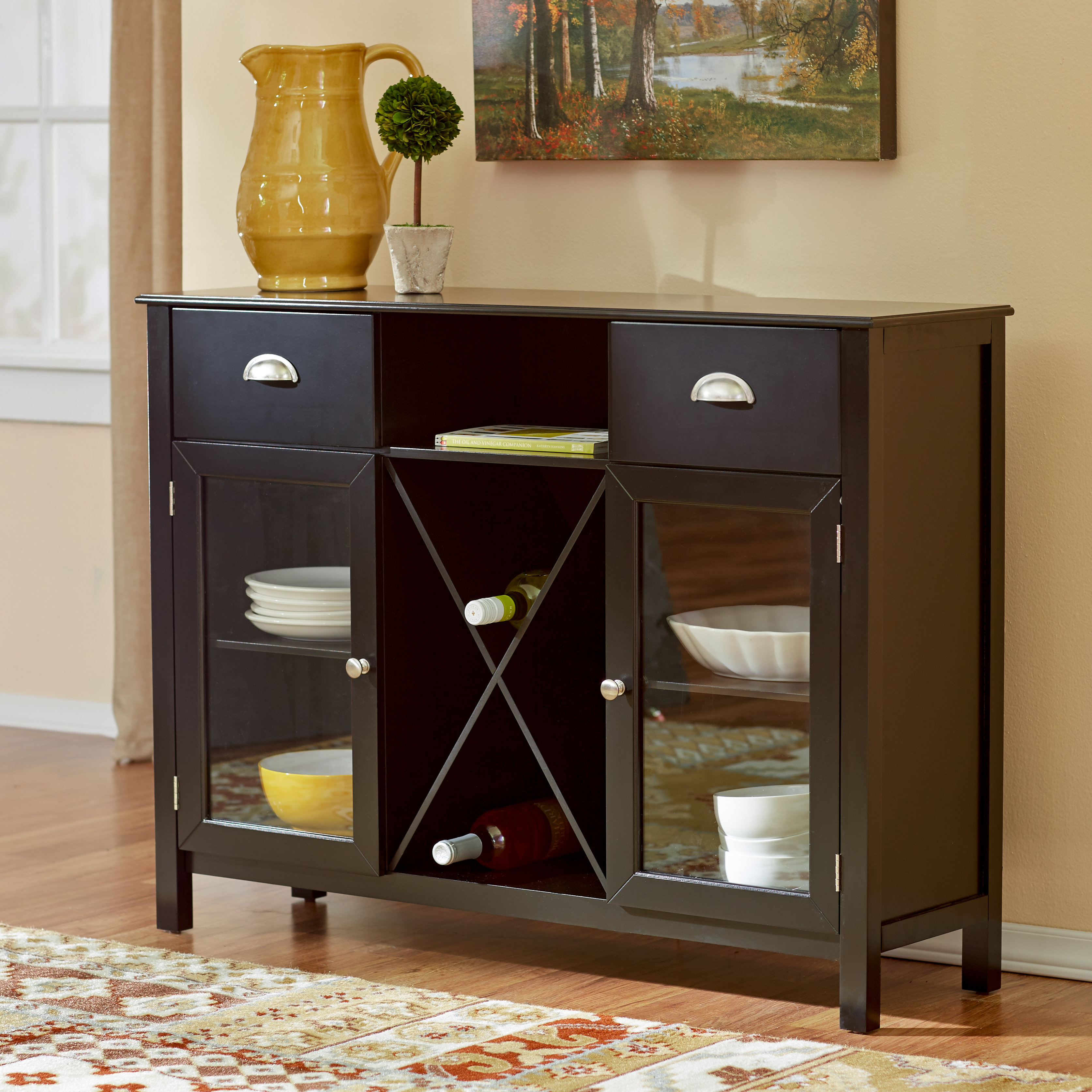 Dining Room Cabinet With Wine Rack - Metal Wine Rack, Kitchen Bakers Rack with Wine Rack, Wine ... - The winsome ancona wine cabinet with glass rack holds bottles, glasses, and other available in a copper or silver finish, the rack complements kitchen countertops as well as dining room the winsome ancona wine cabinet with glass rack holds 20 bottles inside its individual cubby holes.