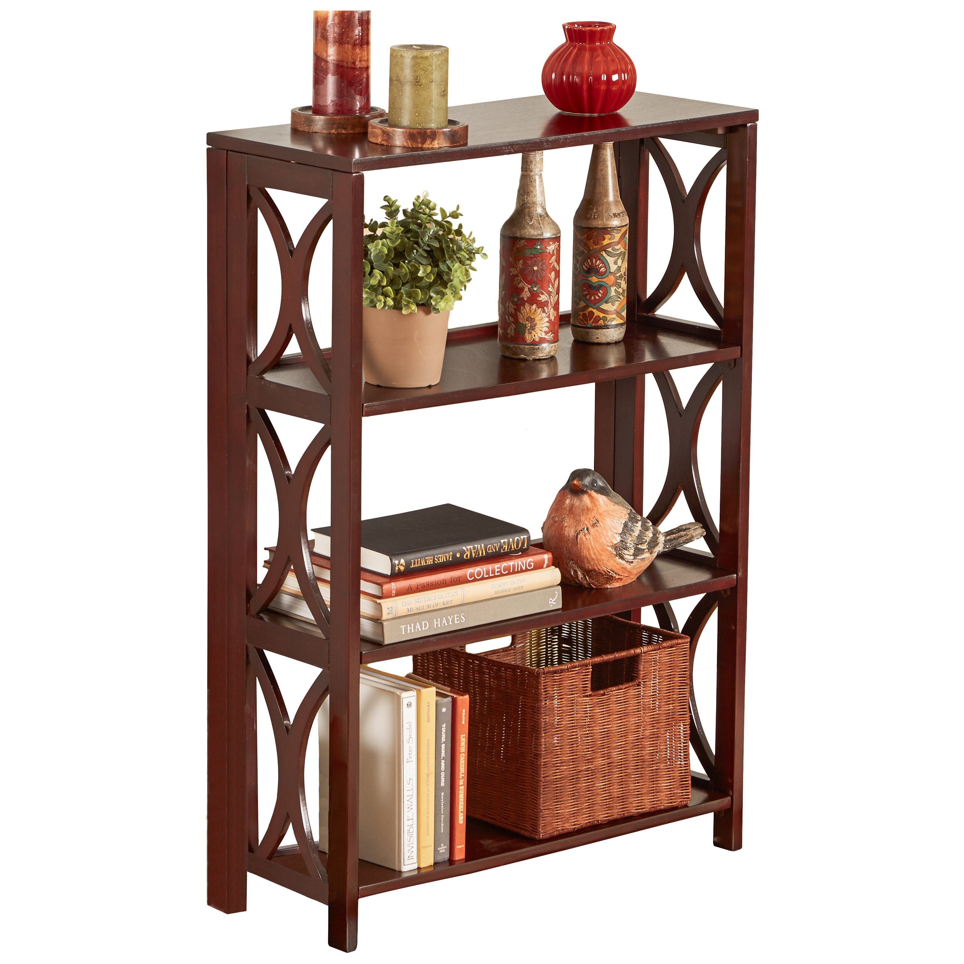 Andover Mills Warren 3 Shelf 40" Etagere Bookcase & Reviews Wayfair