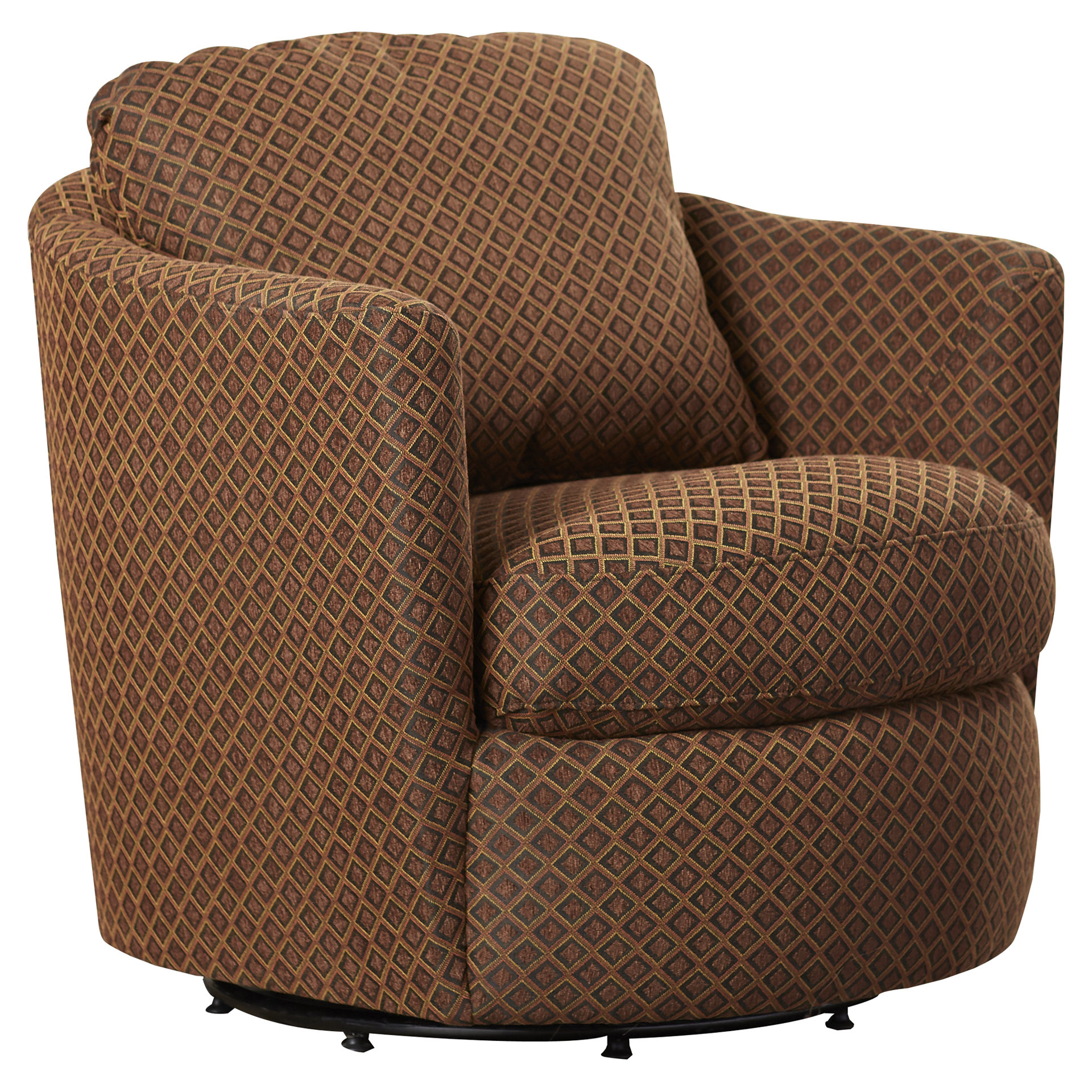 Andover Mills Messina Diamond Print Swivel Arm Chair & Reviews | Wayfair