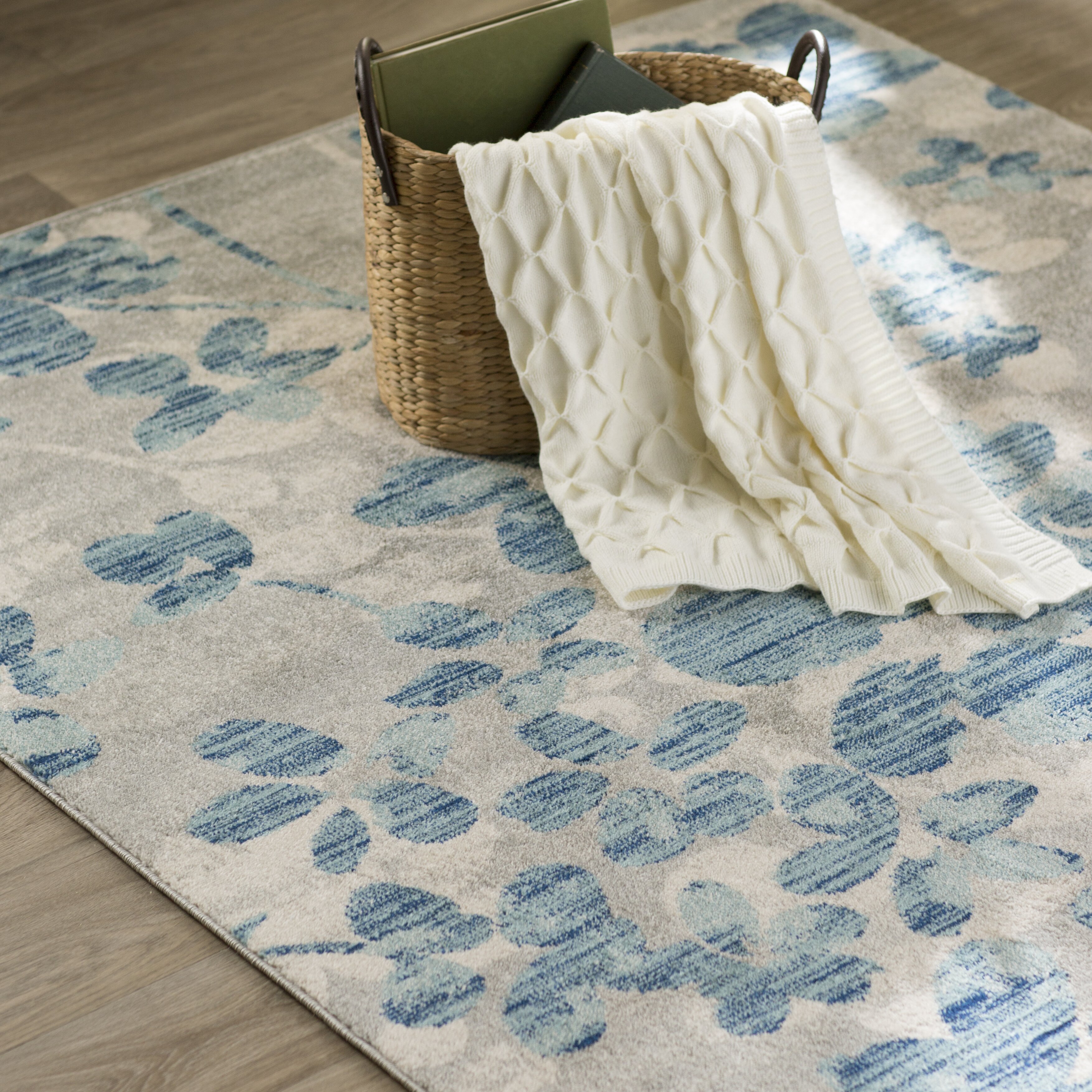 Andover Mills Aegean Grey Light Blue Area Rug And Reviews Wayfair 5512