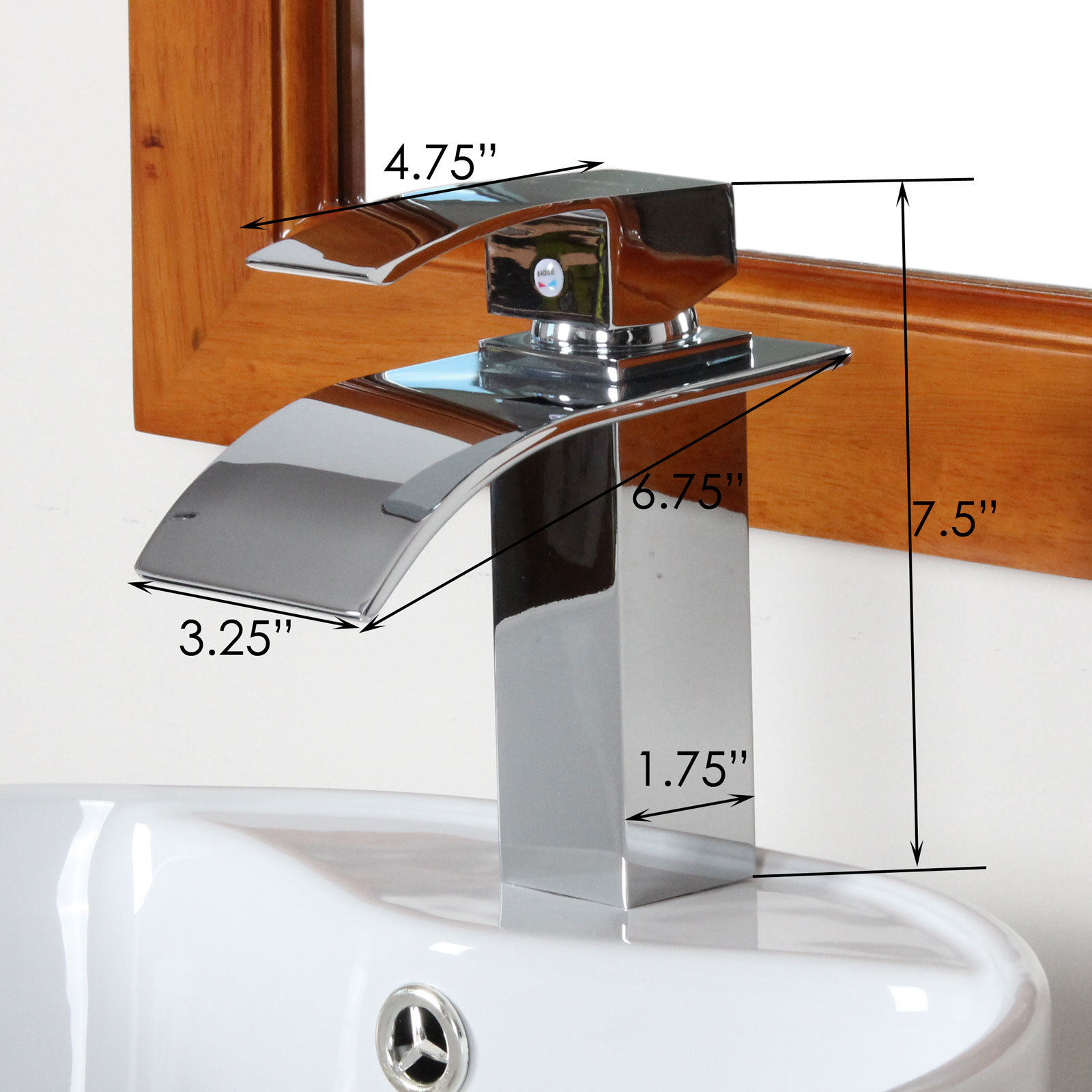 Elite Single Handle Bathroom Waterfall Faucet & Reviews Wayfair