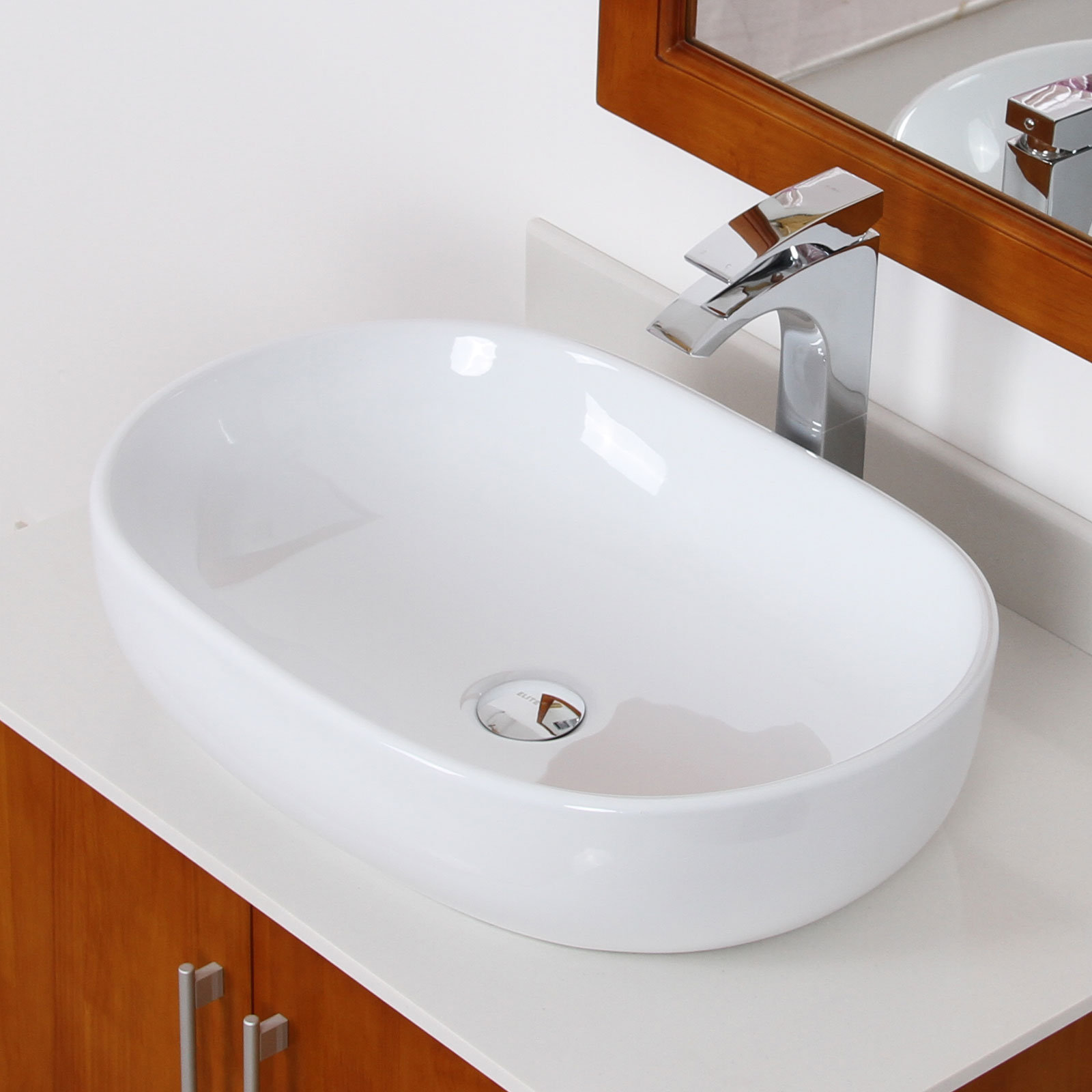 Elite Ceramic CapsuleShaped Bathroom Sink Wayfair