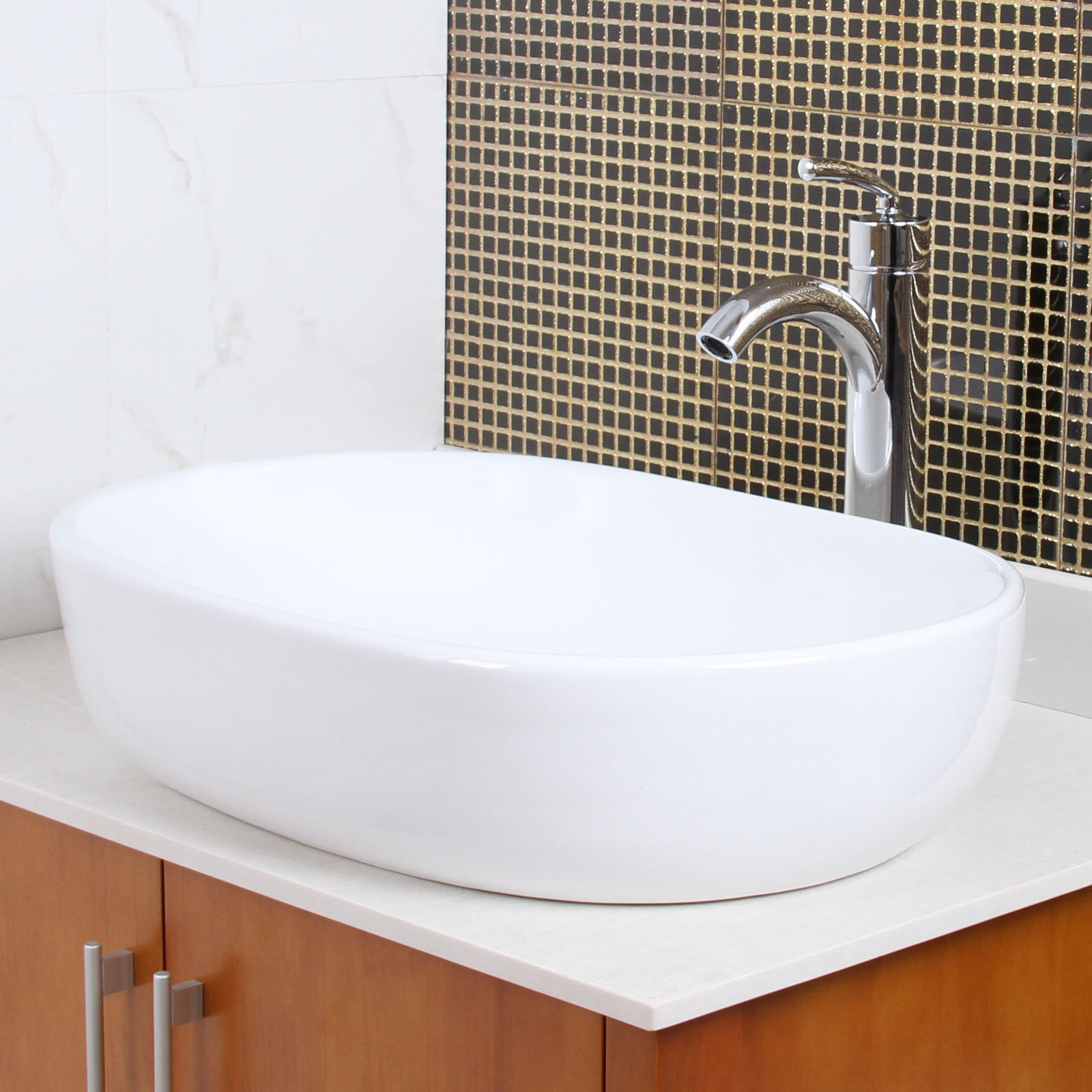 Elite Ceramic CapsuleShaped Bathroom Sink Wayfair