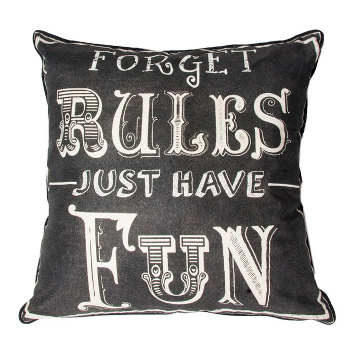 Graham & Brown Forget Rules Cotton Throw Pillow & Reviews ...