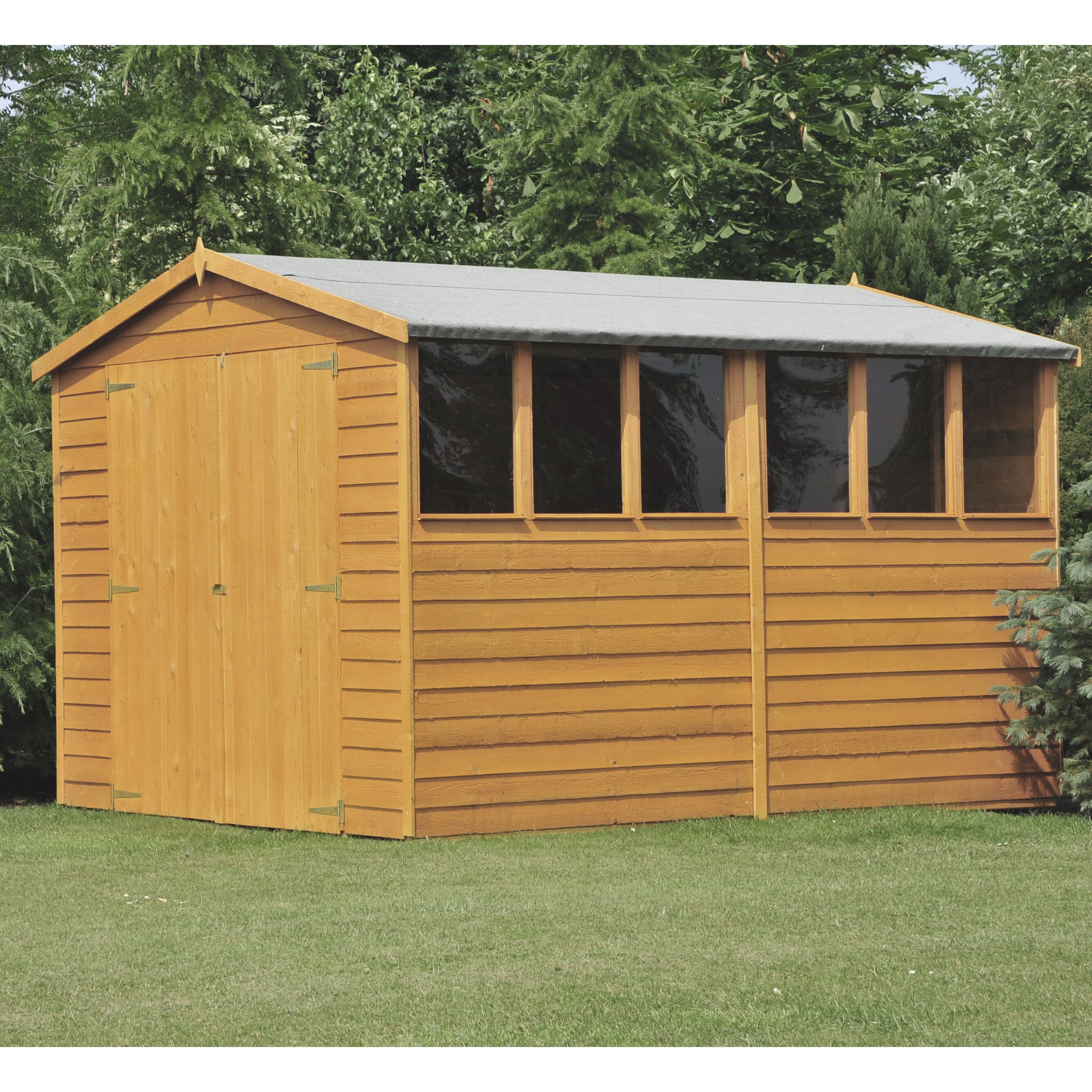 dcor design 12 x 6 wooden storage shed wayfair uk