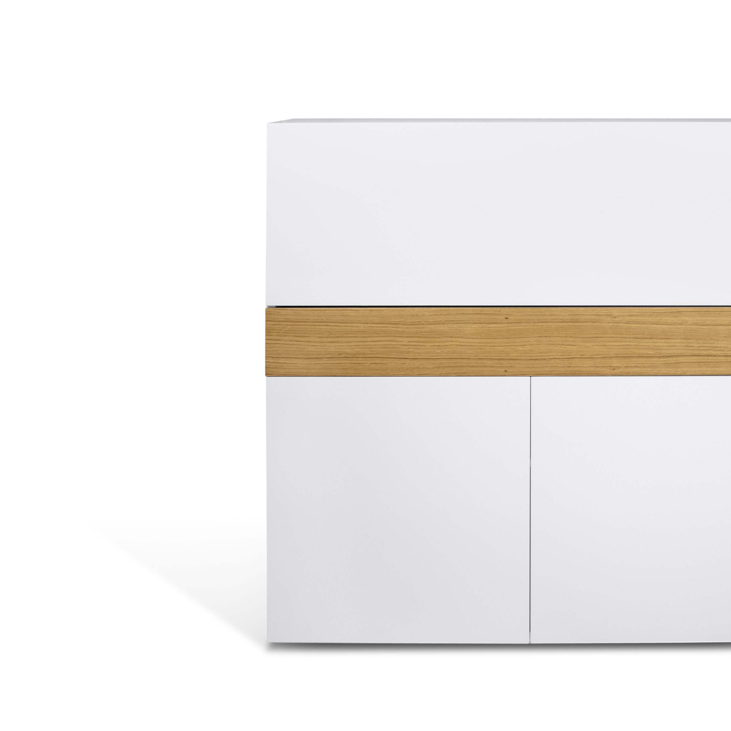 Home Etc Lentell Credenza Desk with Cable Management & Reviews Wayfair UK