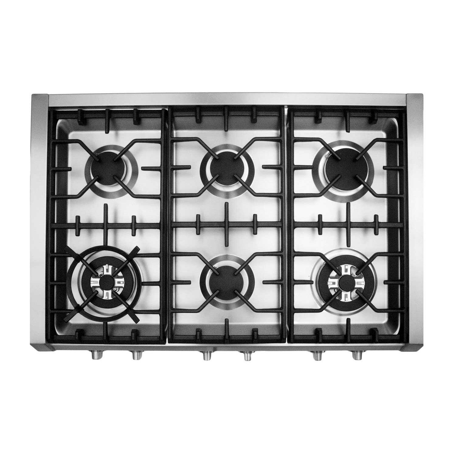 Cosmo 36 in. Gas Cooktop with 6 Burners and Removable Griddle & Reviews ...