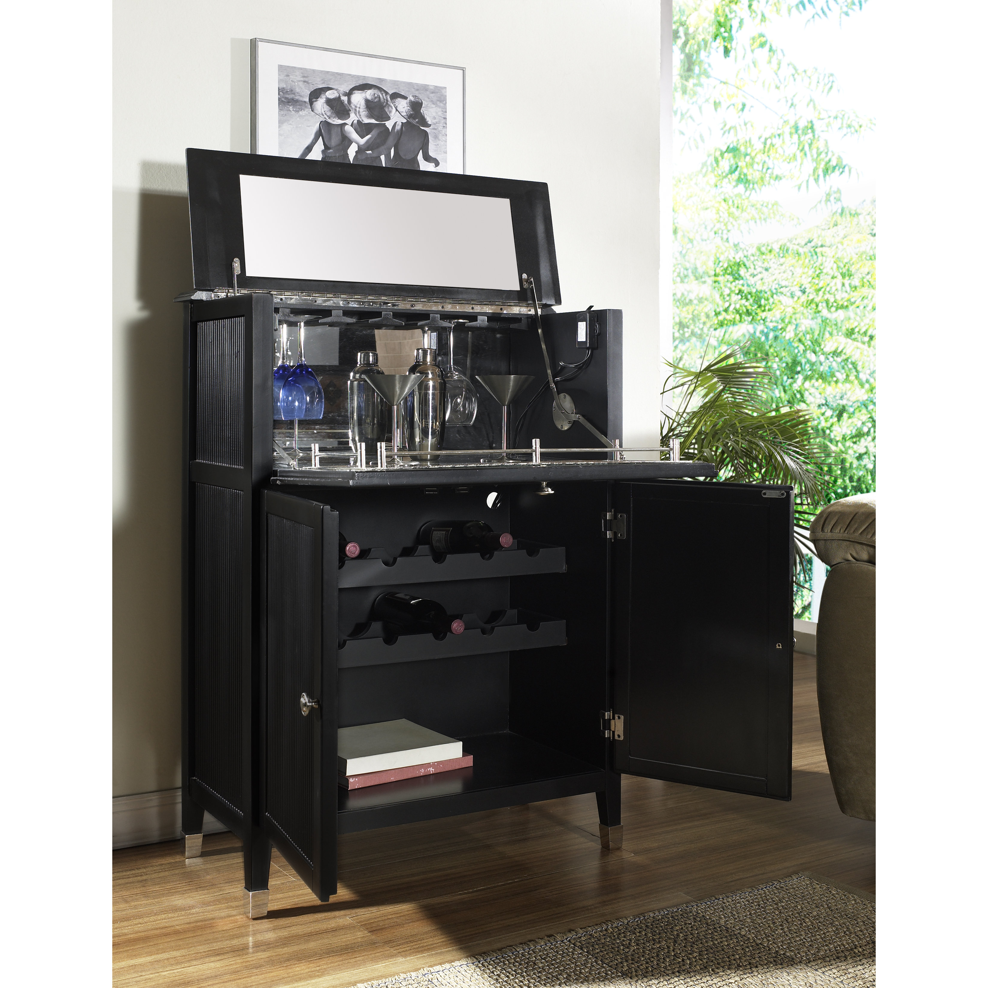 Pulaski Main Street Martini Bar with Wine Storage & Reviews