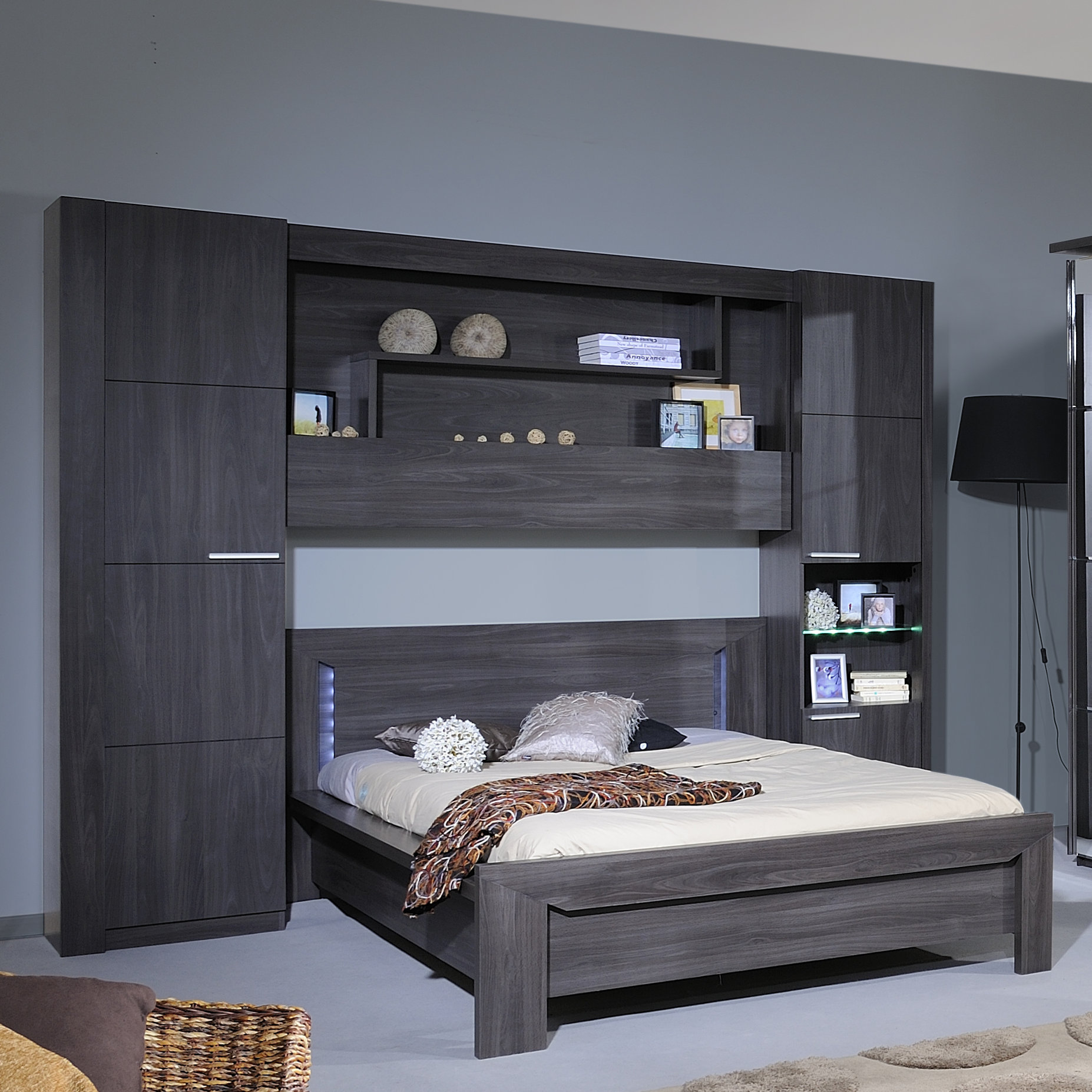 Urban Designs Oceane Wood Bookcase Headboard Wayfair UK