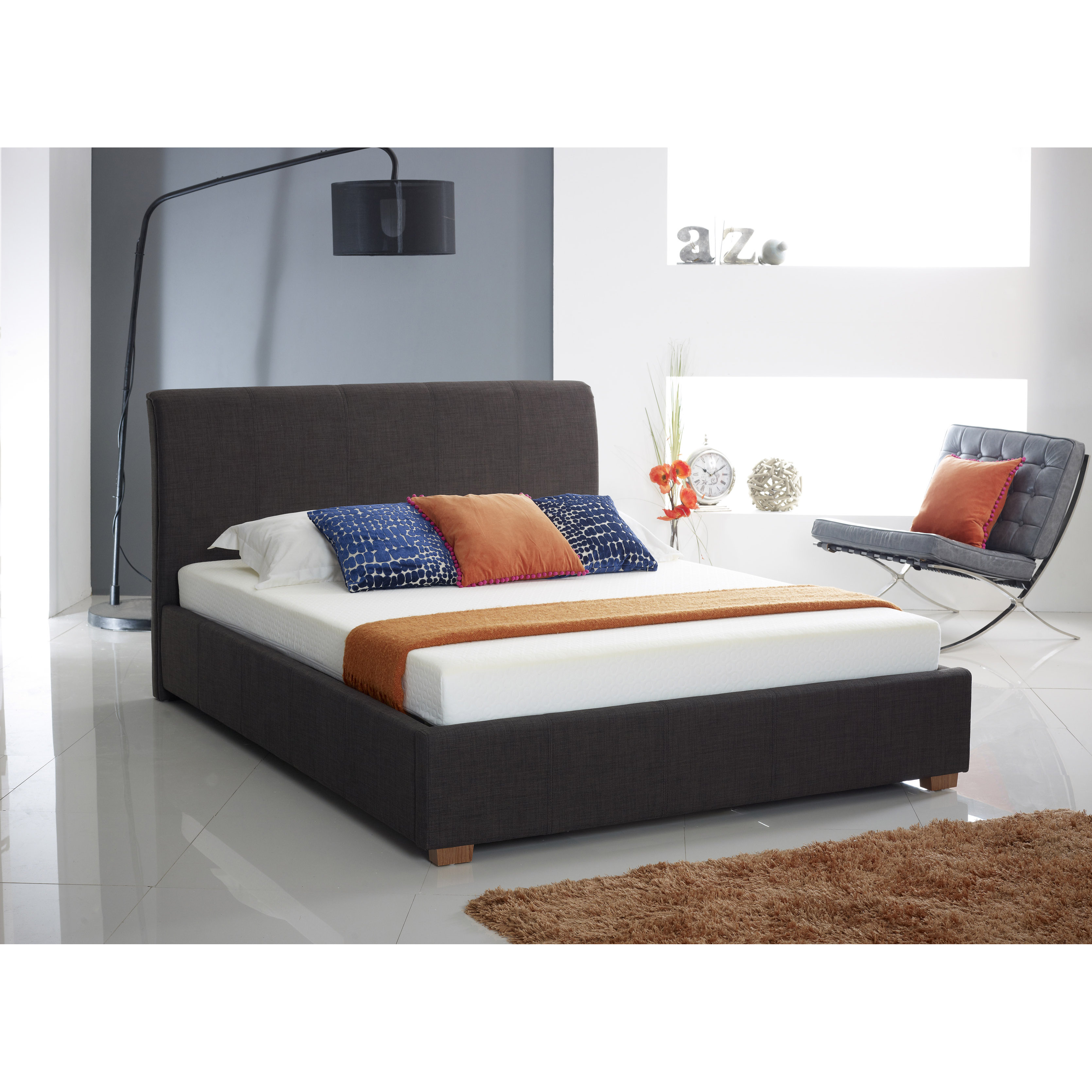 Castleton Home Fabric Upholstered Ottoman Bed Wayfair UK