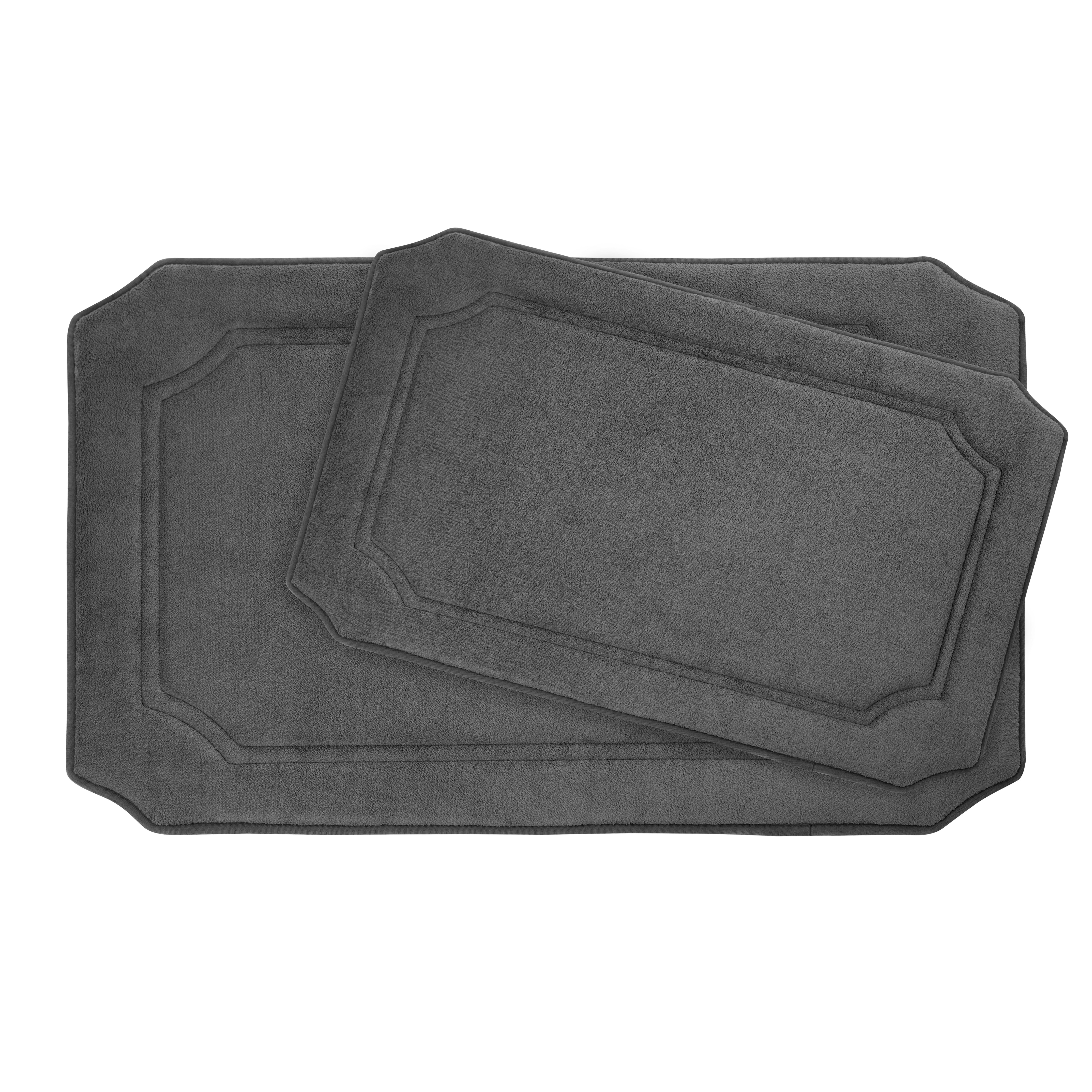 Bath Studio Walden Large 2 Piece Premium Micro Plush Memory Foam Bath