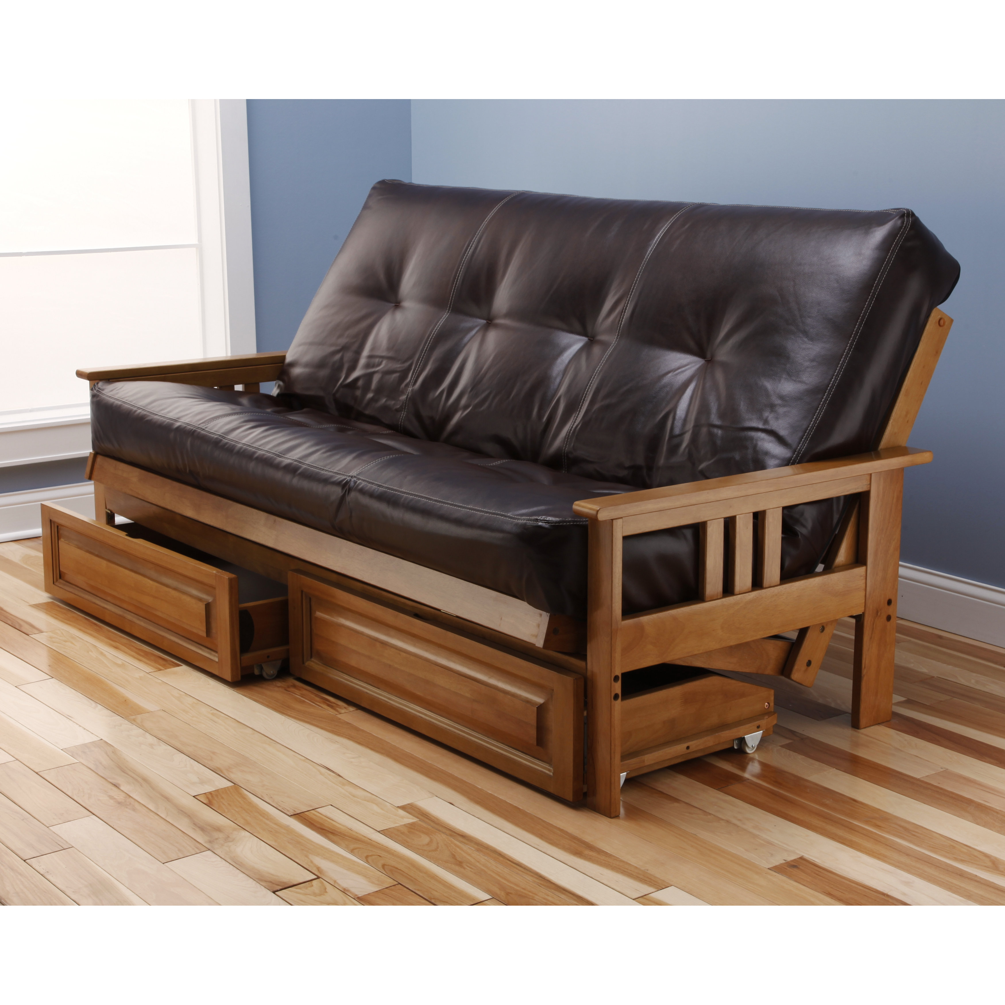 Kodiak Furniture Monterey Oregon Trail Storage Drawers Futon and