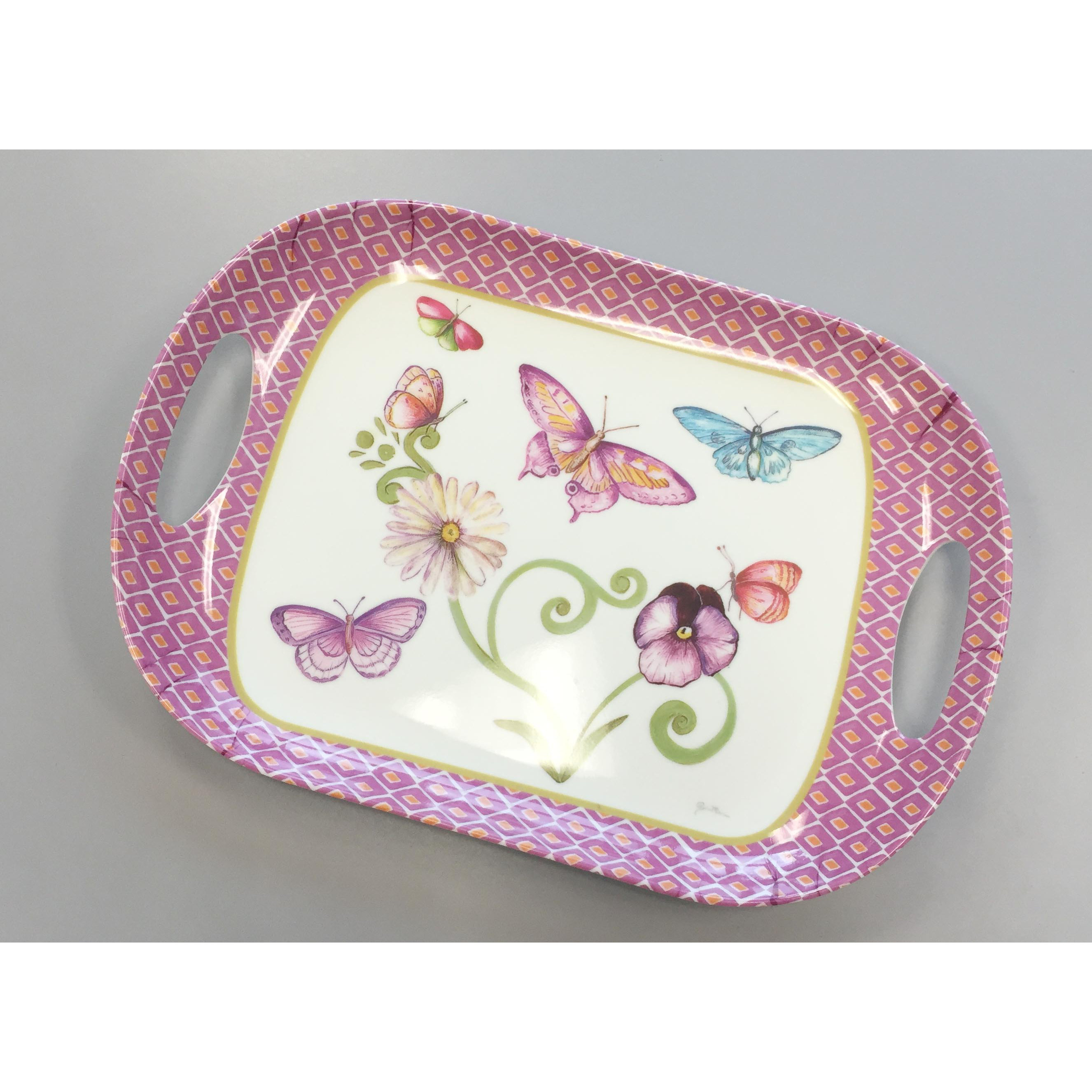 Shall Housewares 3 Piece Melamine Serving Tray Set & Reviews Wayfair