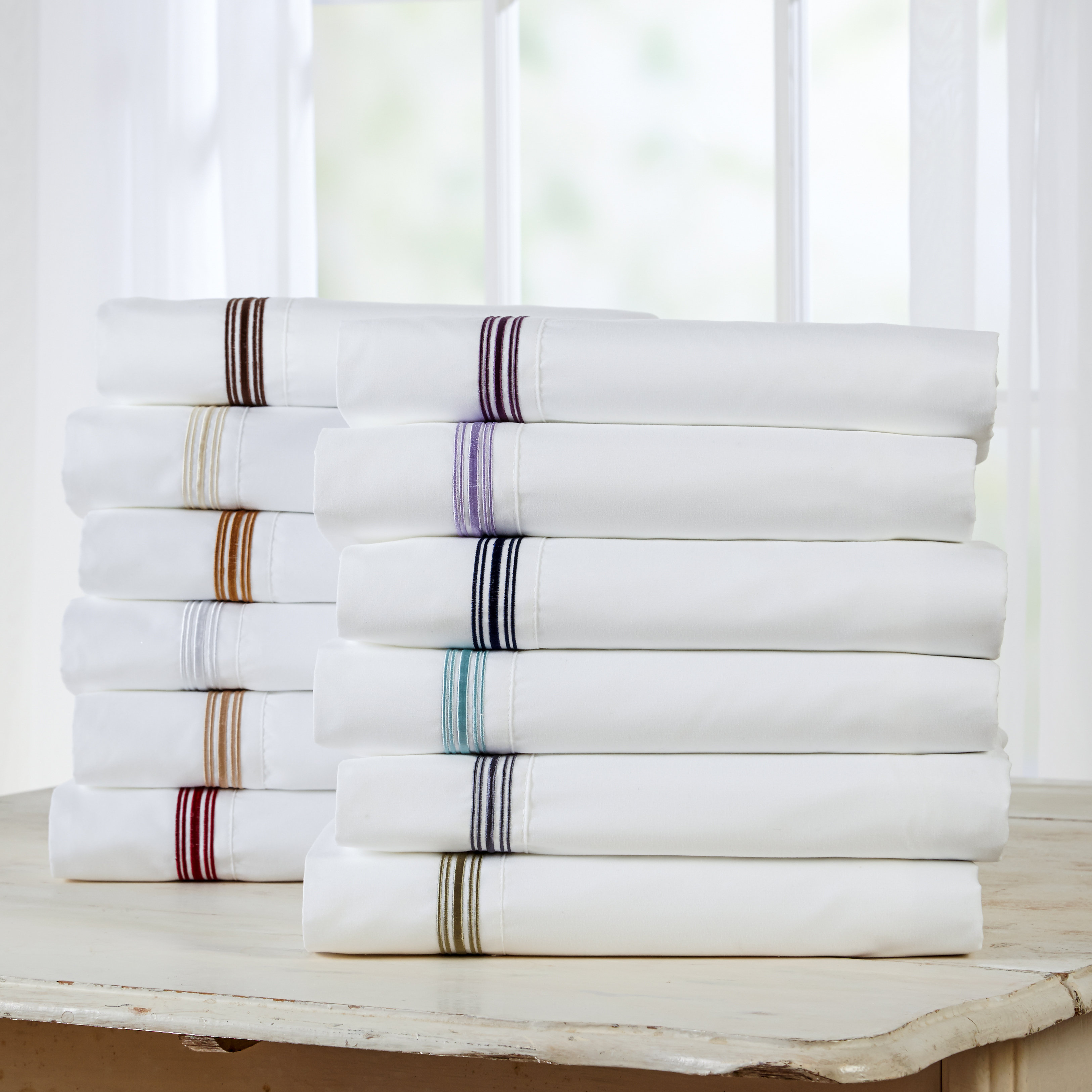 Three Posts Satin Stitch 1800 Thread Count Sheet Set & Reviews Wayfair