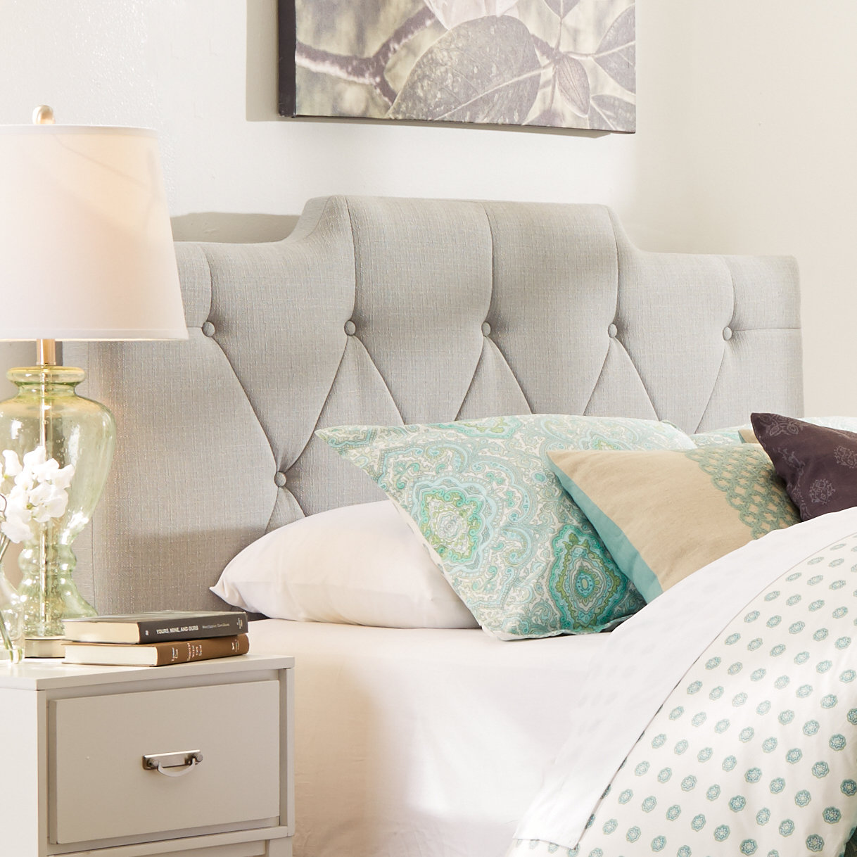 Three Posts Inset Upholstered Headboard & Reviews Wayfair.ca