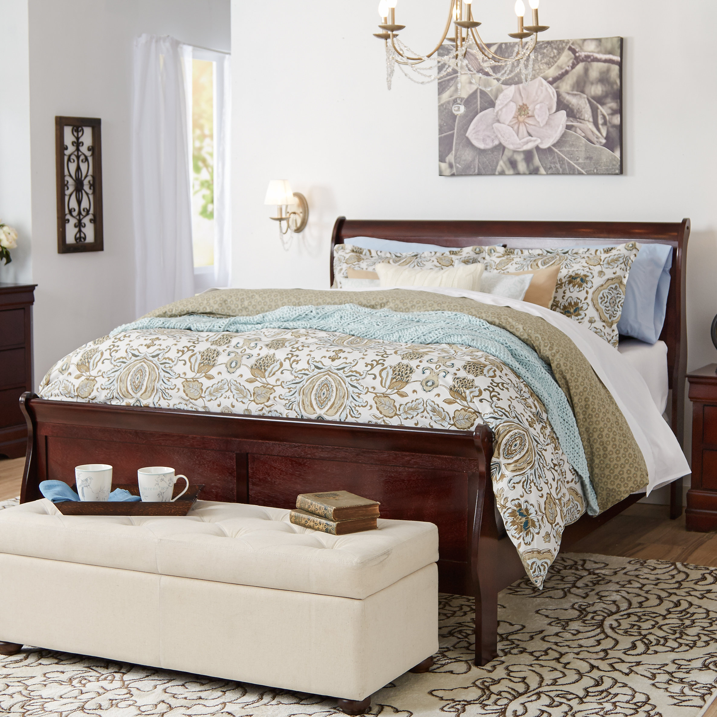 Three Posts Atlasburg Queen Sleigh Bed & Reviews Wayfair
