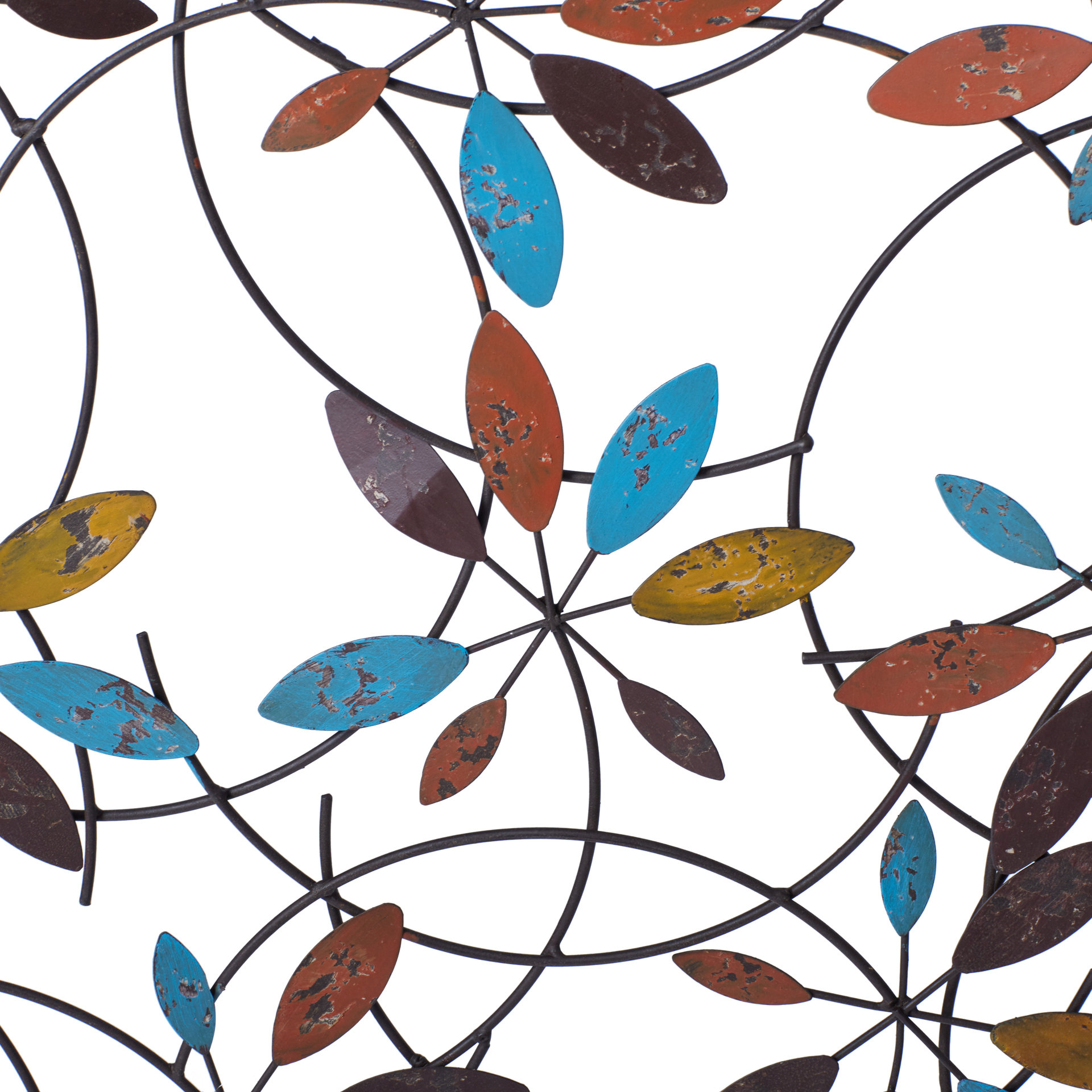 Three Posts Goulding Metal Leaf Wall Décor & Reviews Wayfair