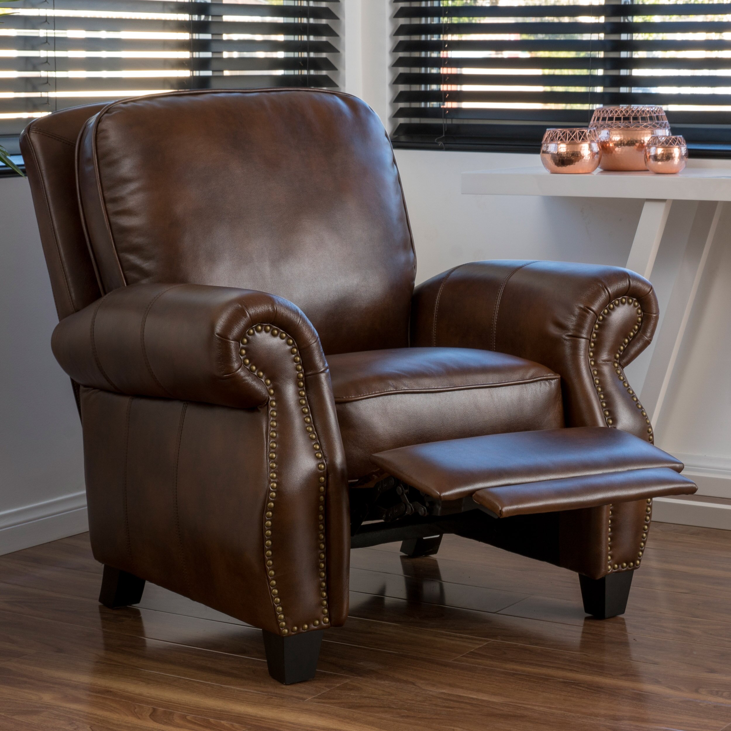 Three Posts Tully Faux Leather Recliner Reviews Wayfair   Three Posts Tully Faux Leather Recliner THRE4054 