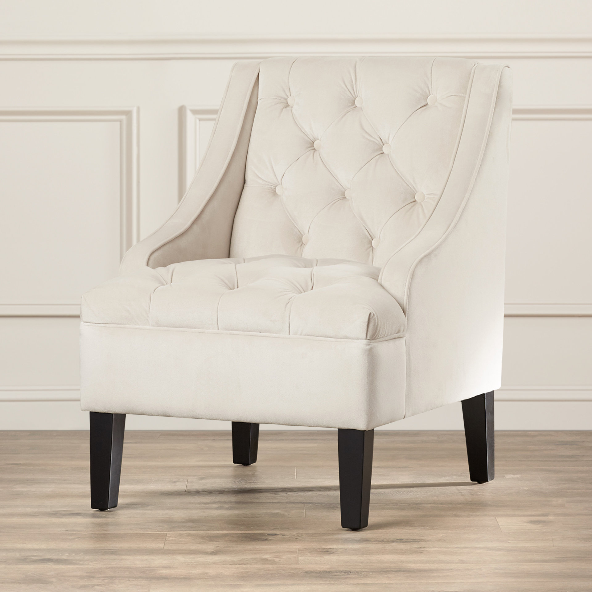 Three Posts Darien Tufted Swoop Arm Chair & Reviews Wayfair