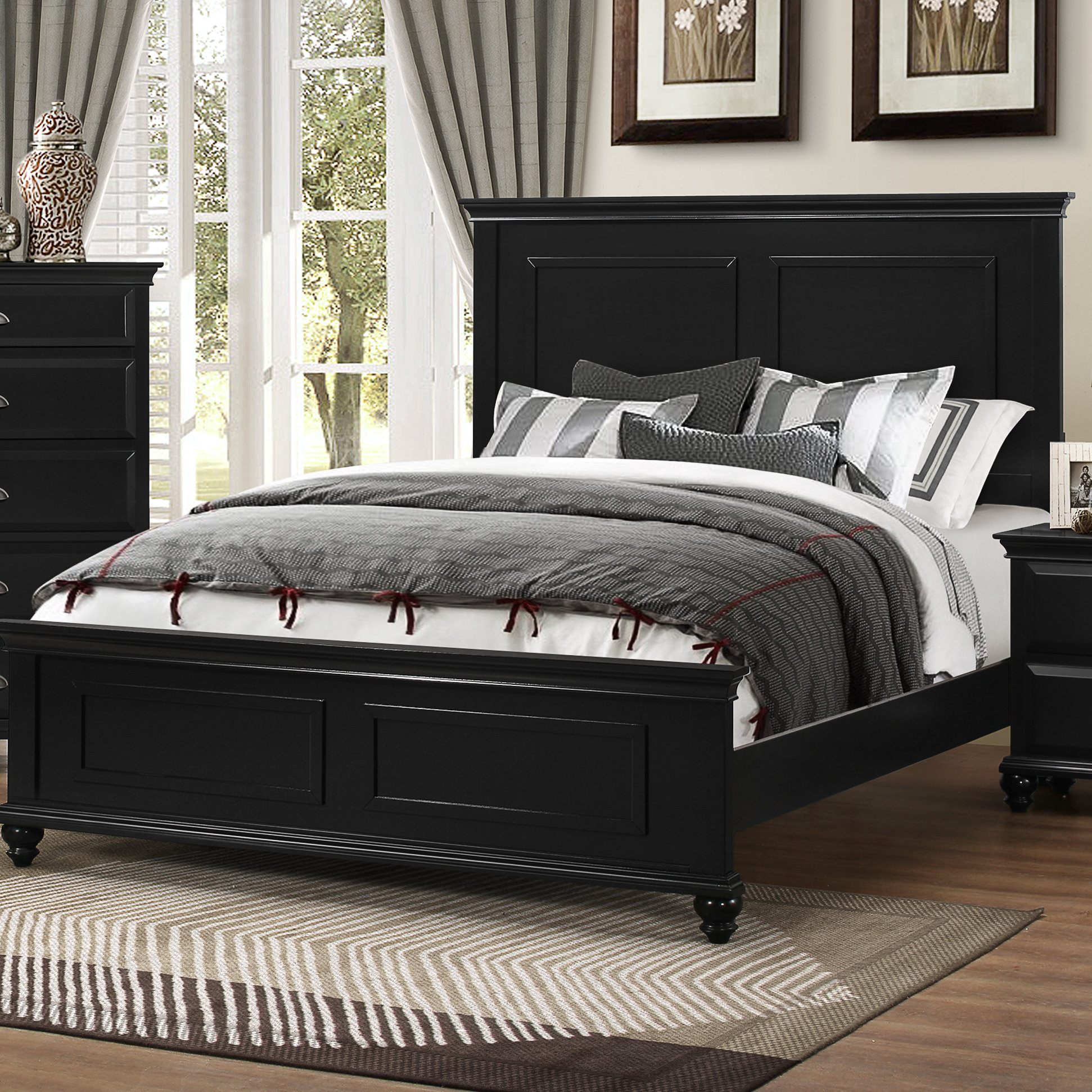 Three Posts Panel Bed & Reviews Wayfair