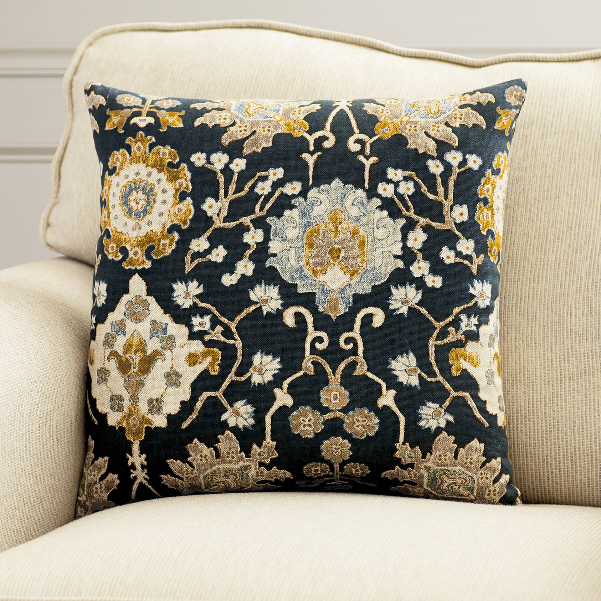 Three Posts Ghent Tapestry Throw Pillow & Reviews | Wayfair