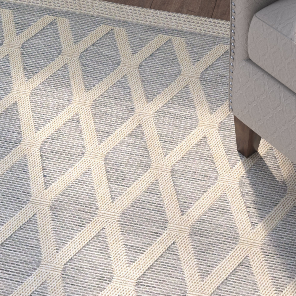 Three Posts Acton Gray/Tan Indoor/Outdoor Area Rug & Reviews Wayfair