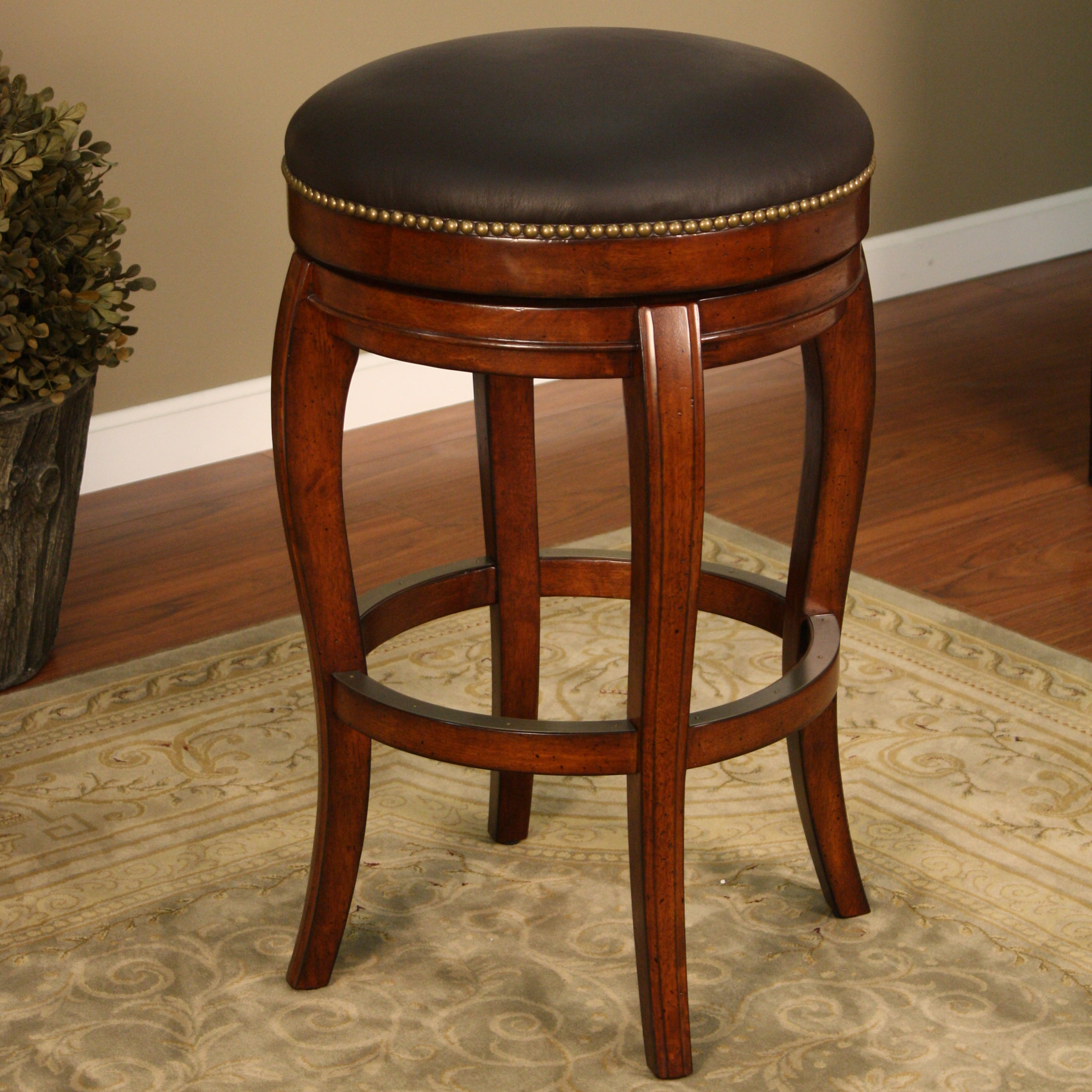 American Heritage Santos 30.5" Swivel Bar Stool & Reviews Wayfair