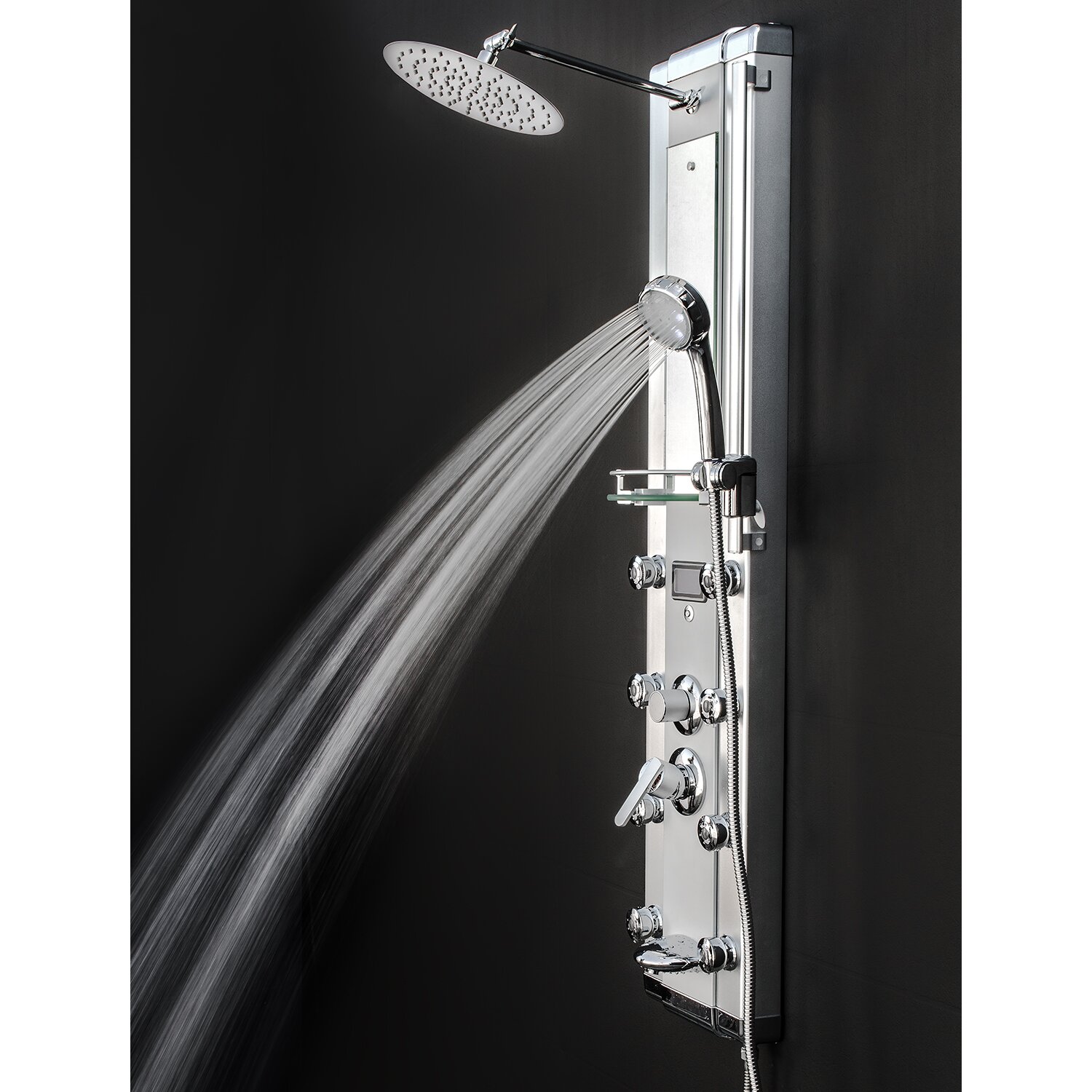 AKDY LED Tower Rainfall Shower Panel System & Reviews | Wayfair