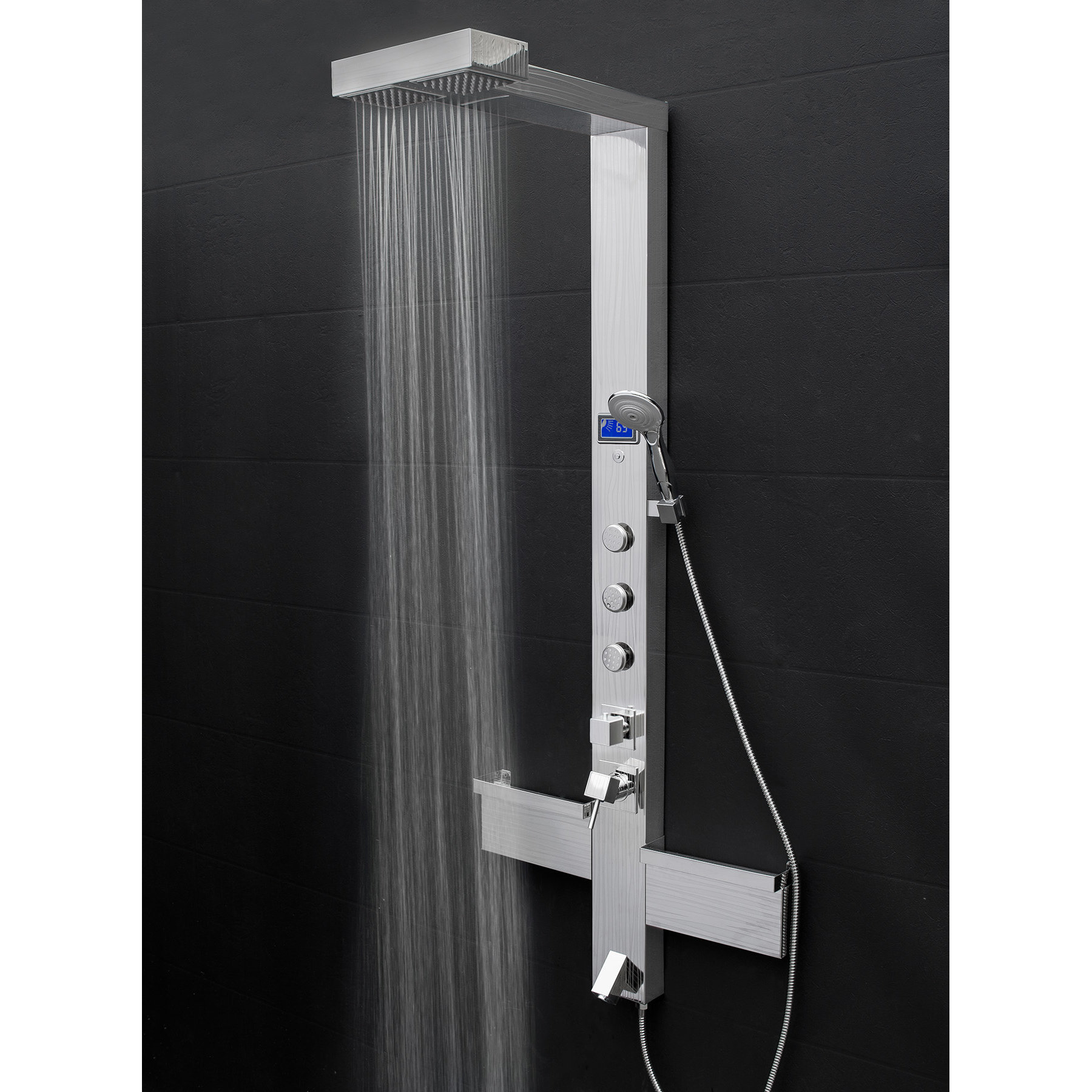 AKDY Rainfall and Waterfall Shower Panel & Reviews Wayfair