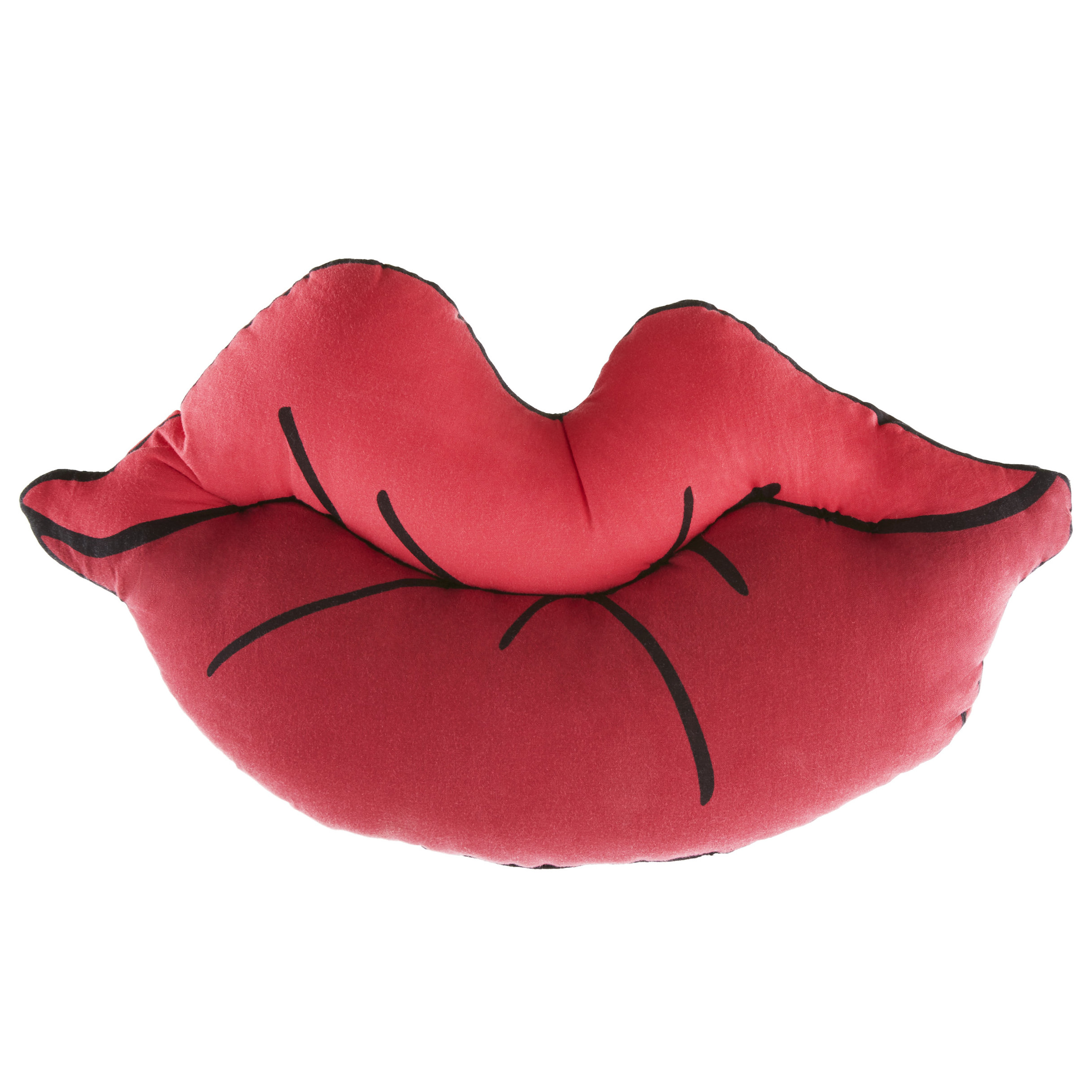 Betsey Johnson Rose Garden Lips Decorative Throw Pillow & Reviews Wayfair