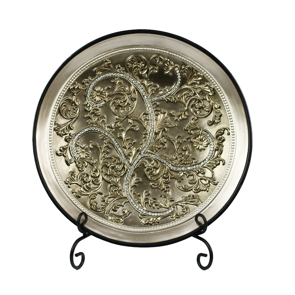 D'lusso Designs Alana Decorative Plate with Stand & Reviews Wayfair