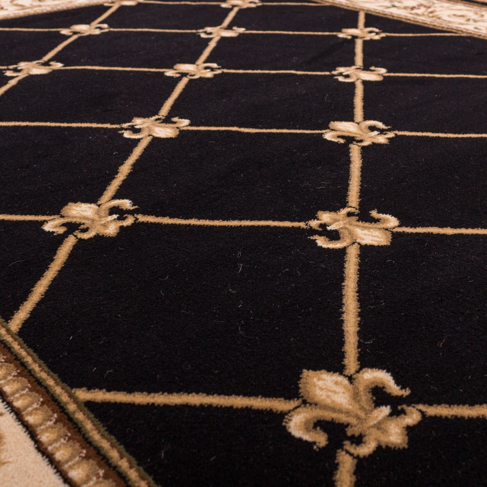 Well Woven Timeless Fleur De Lis Black Area Rug & Reviews Wayfair