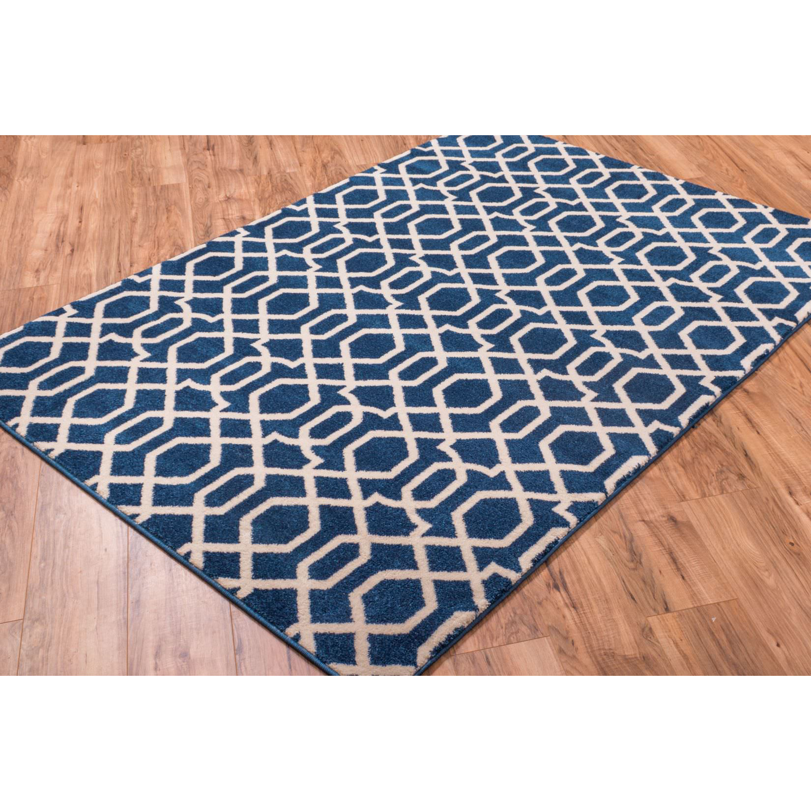 Well Woven Sydney Geo Helix Navy Blue Area Rug & Reviews Wayfair
