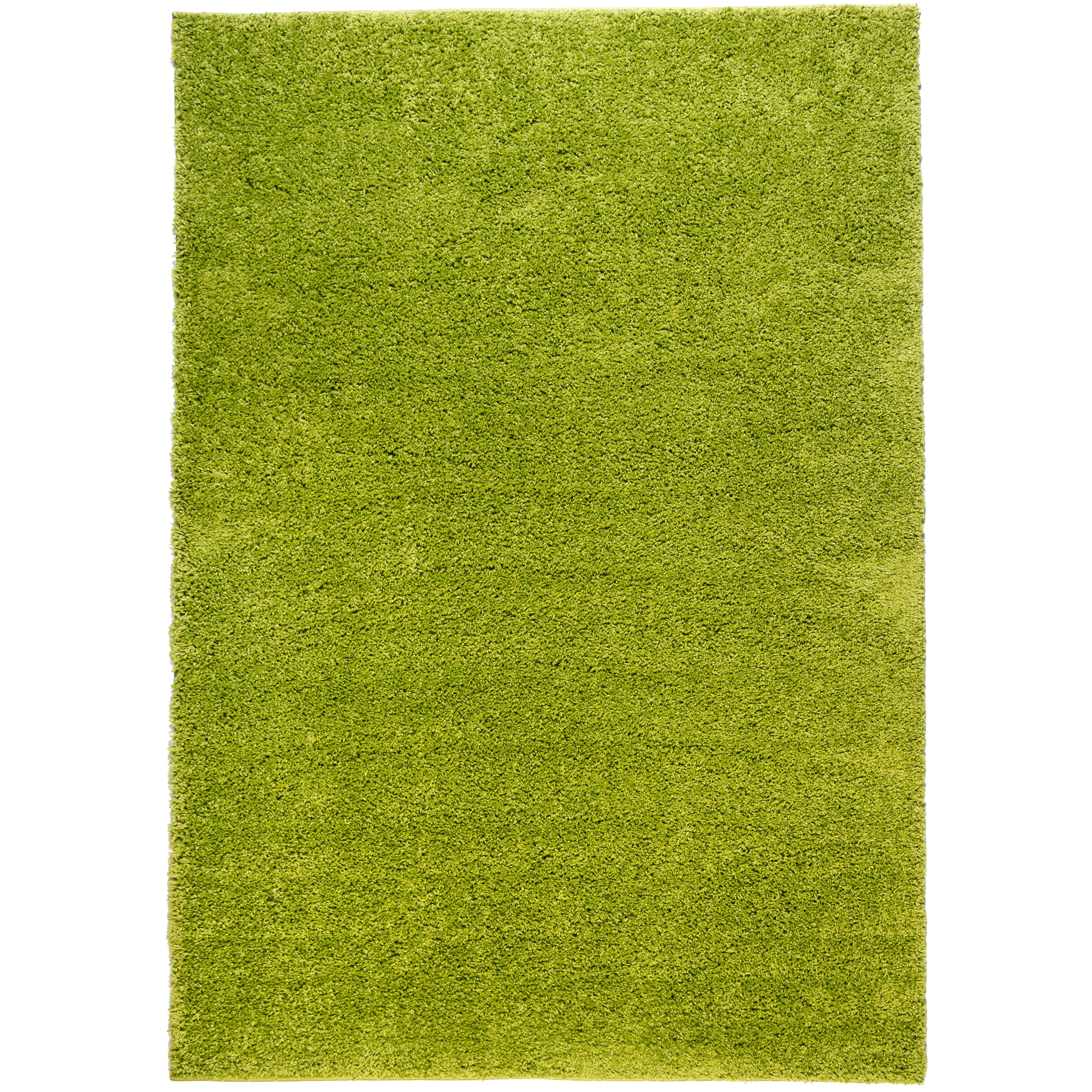 Well Woven Madison Shag Plain Solid Green Area Rug & Reviews Wayfair
