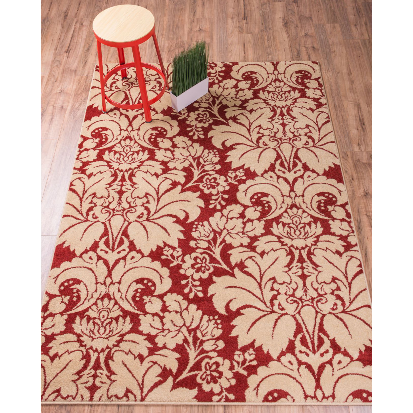 Well Woven Sydney Damask Toile Autumn Area Rug & Reviews | Wayfair