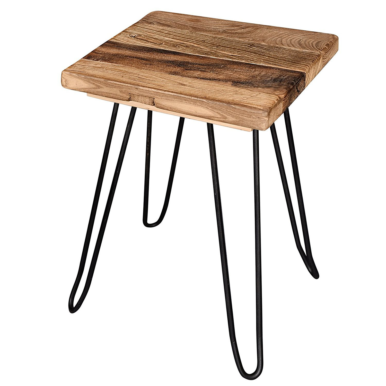 Welland Industries LLC Square Old Elm Wood End Table & Reviews Wayfair