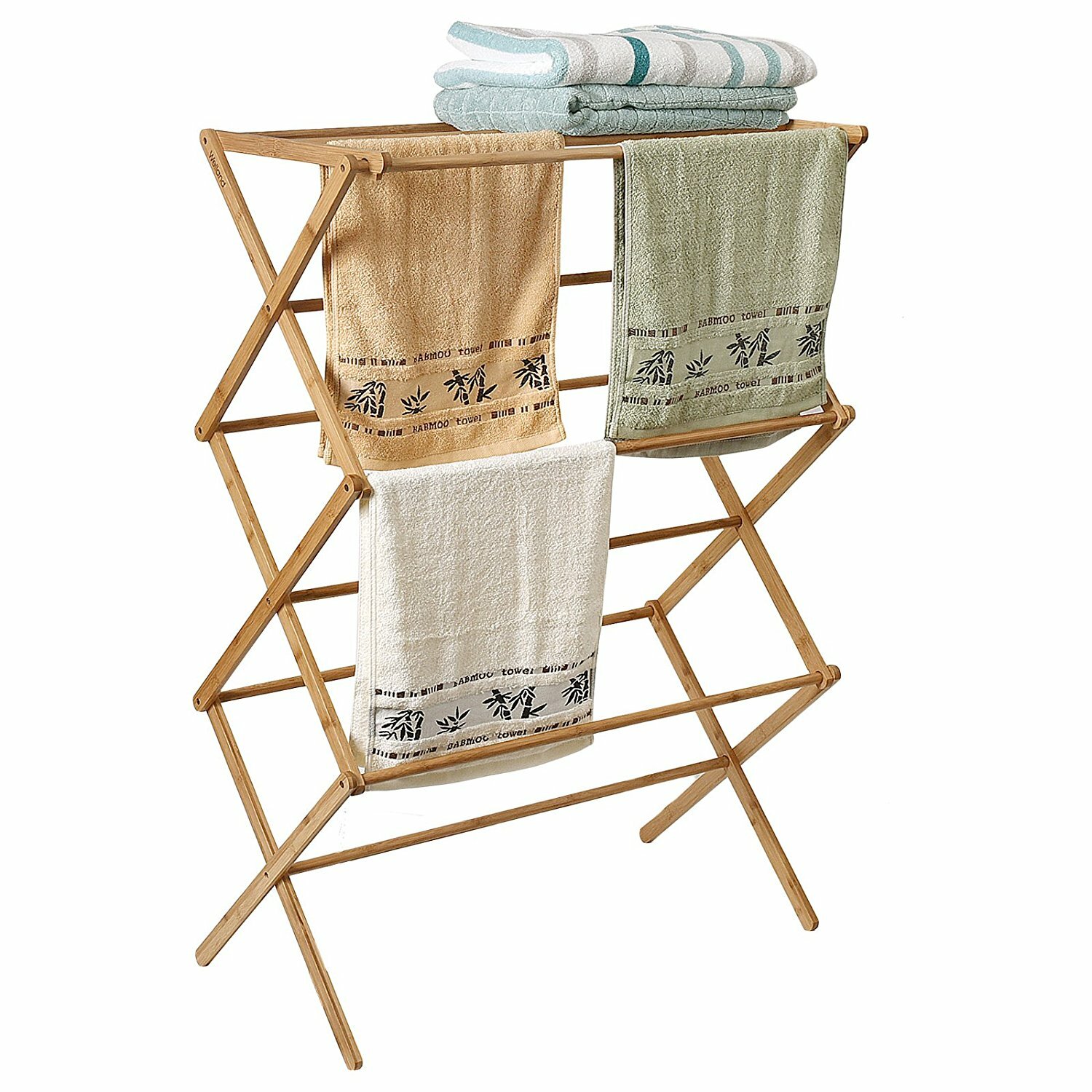 Welland Industries LLC Bamboo Folding Drying Rack Wayfair.ca