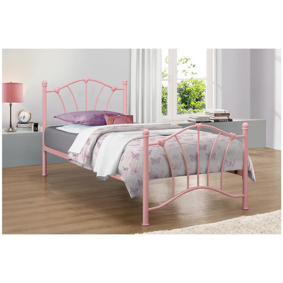 Home & Haus Sophia Single Wrought Iron Bed & Reviews Wayfair UK
