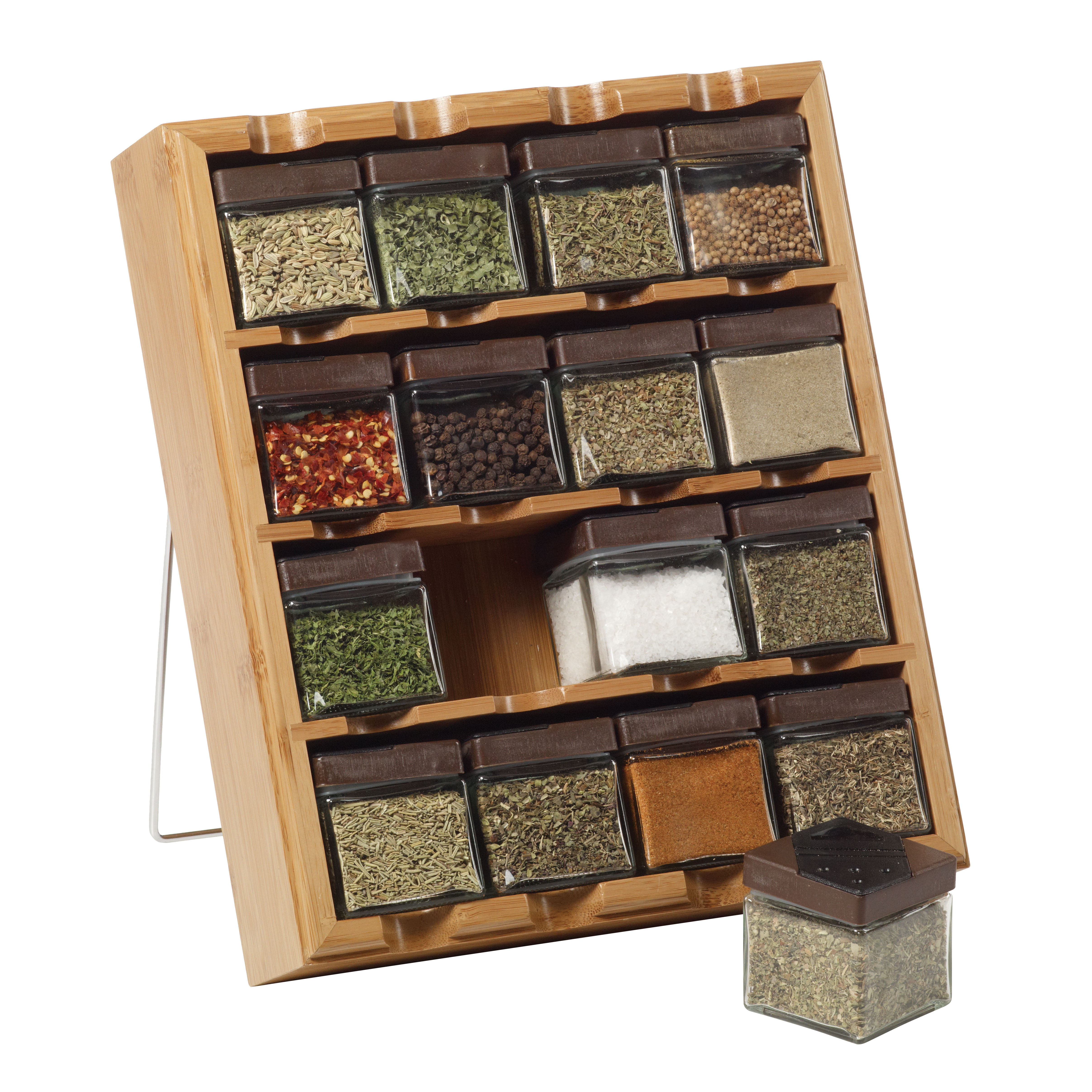 Kamenstein Bamboo Inspirations 16 Cube Spice Rack & Reviews Wayfair