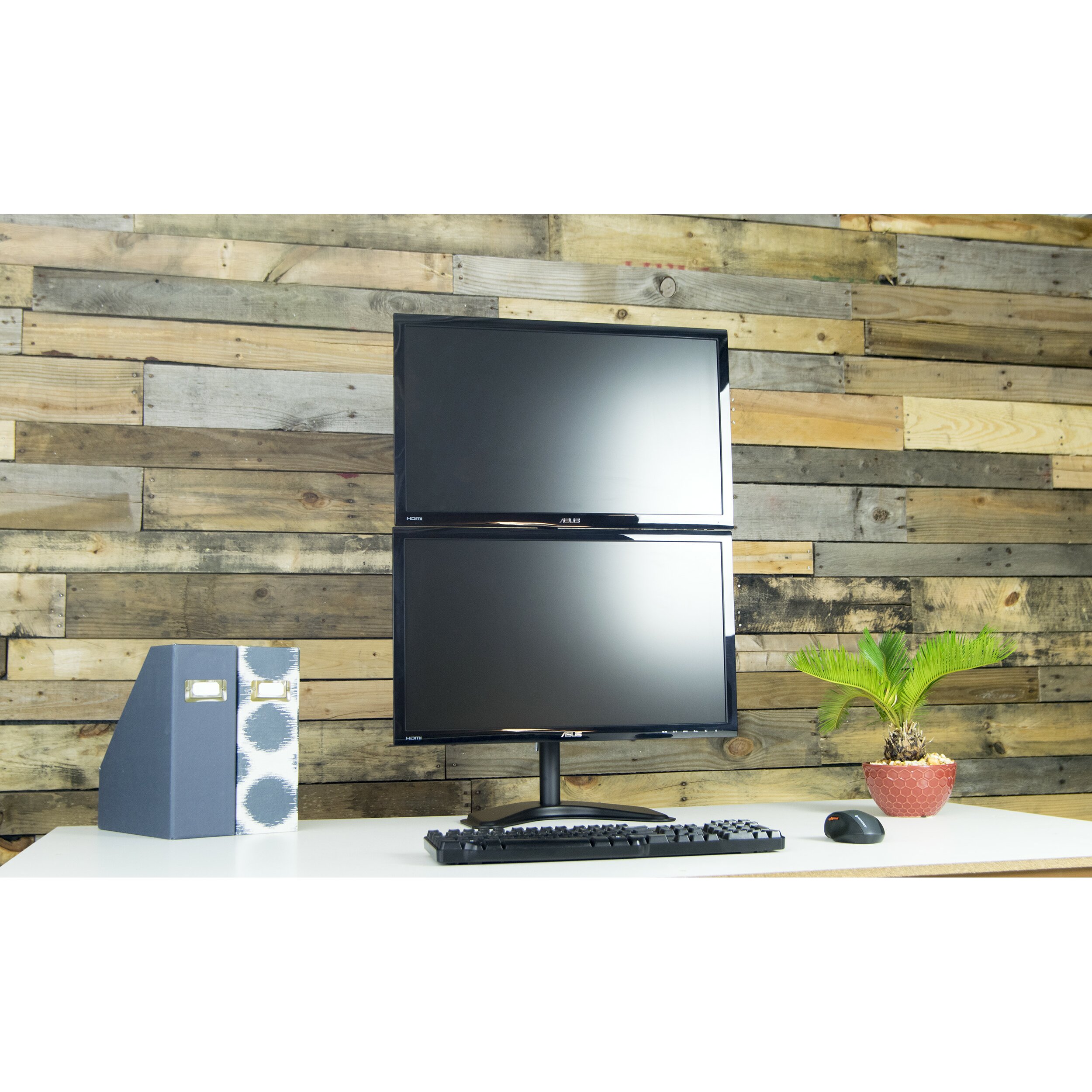 vivo dual lcd monitor free standing desk mount